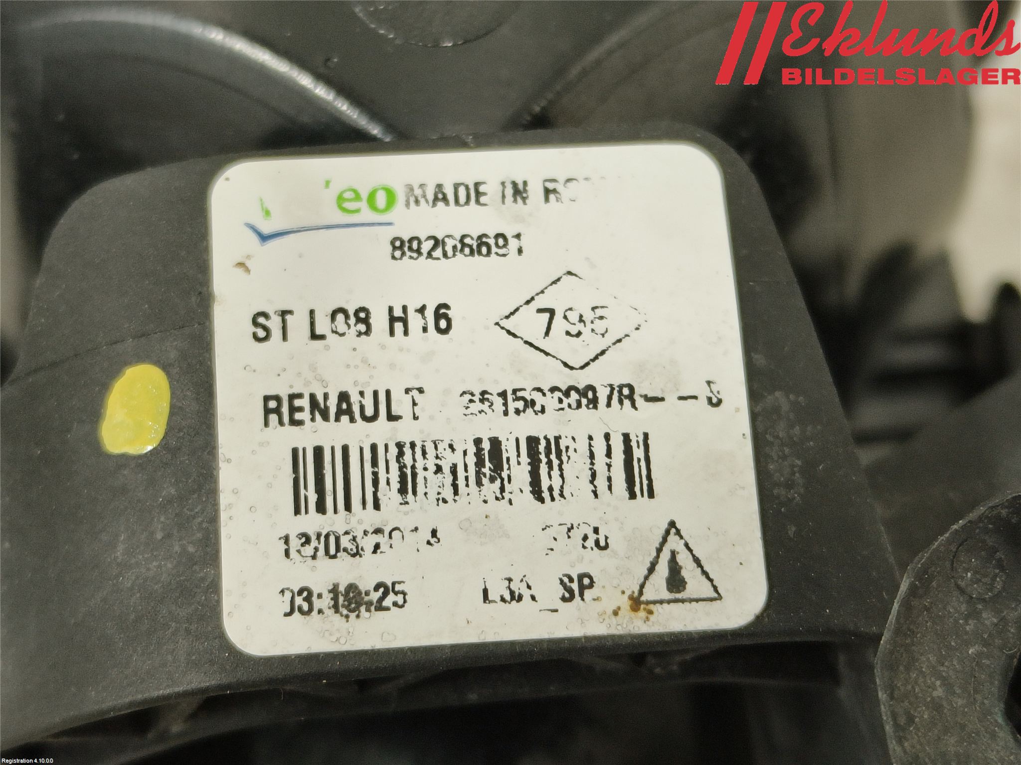 Renault CLIO IV 12-16 Dimljus-Varselljus Fram