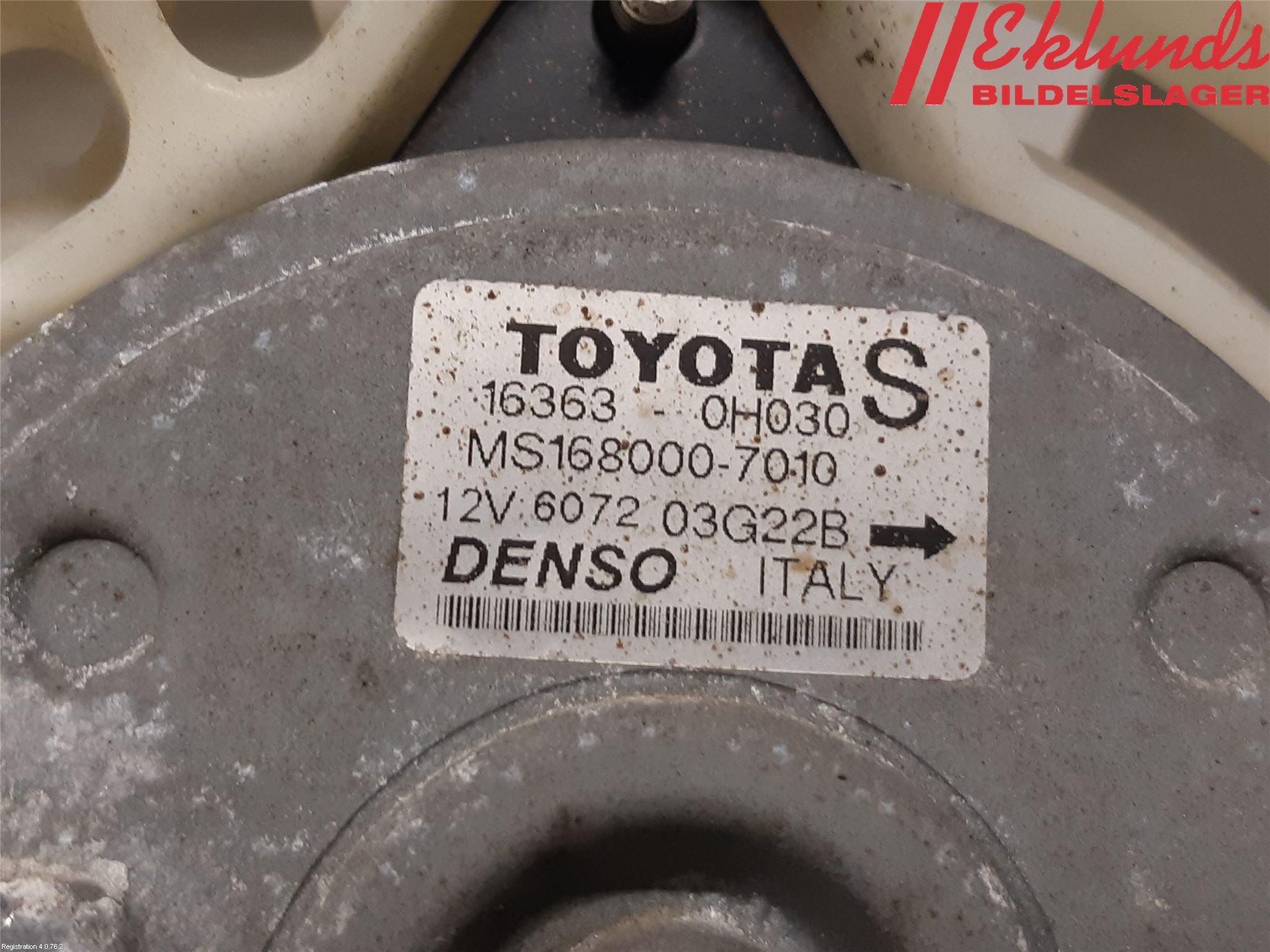 Toyota COROLLA 02-07 Kylfläkt El