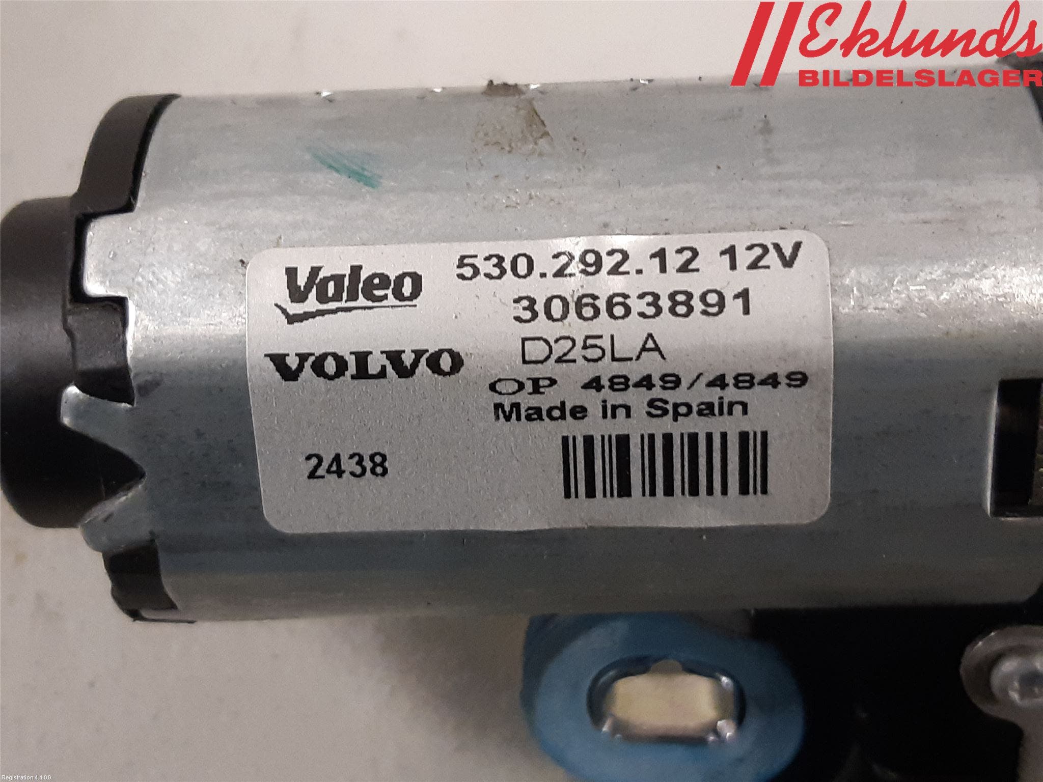 Volvo V70 08-13 Torkarmotor Baklucka