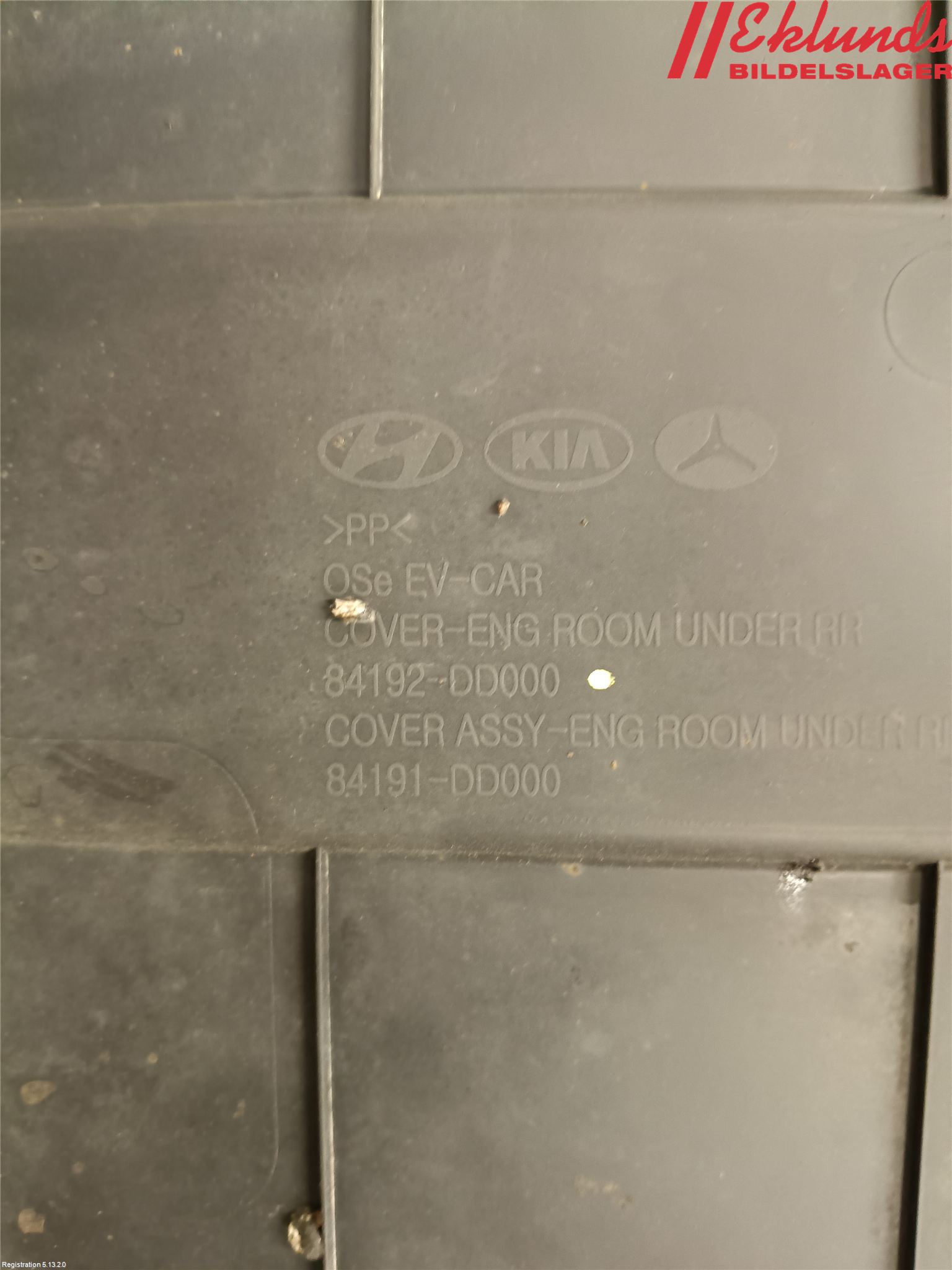 Hyundai KONA/ELECTRIC OS 18-23 Hasplåt Plåt-Plast