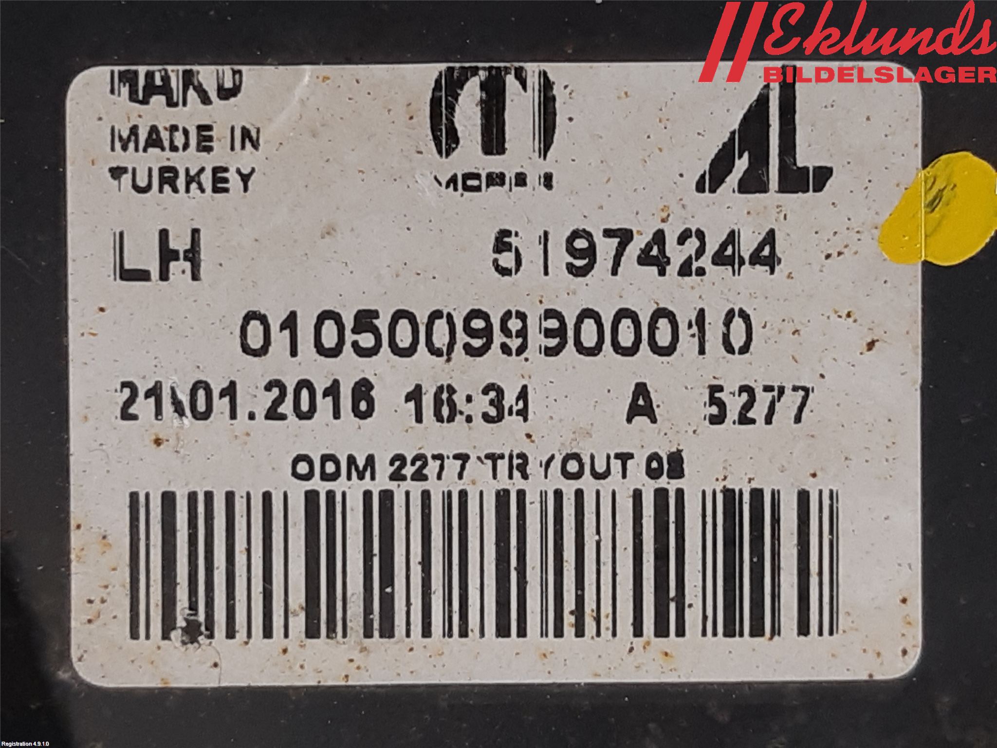 Fiat DOBLO CARGO Strålkastare Vänster