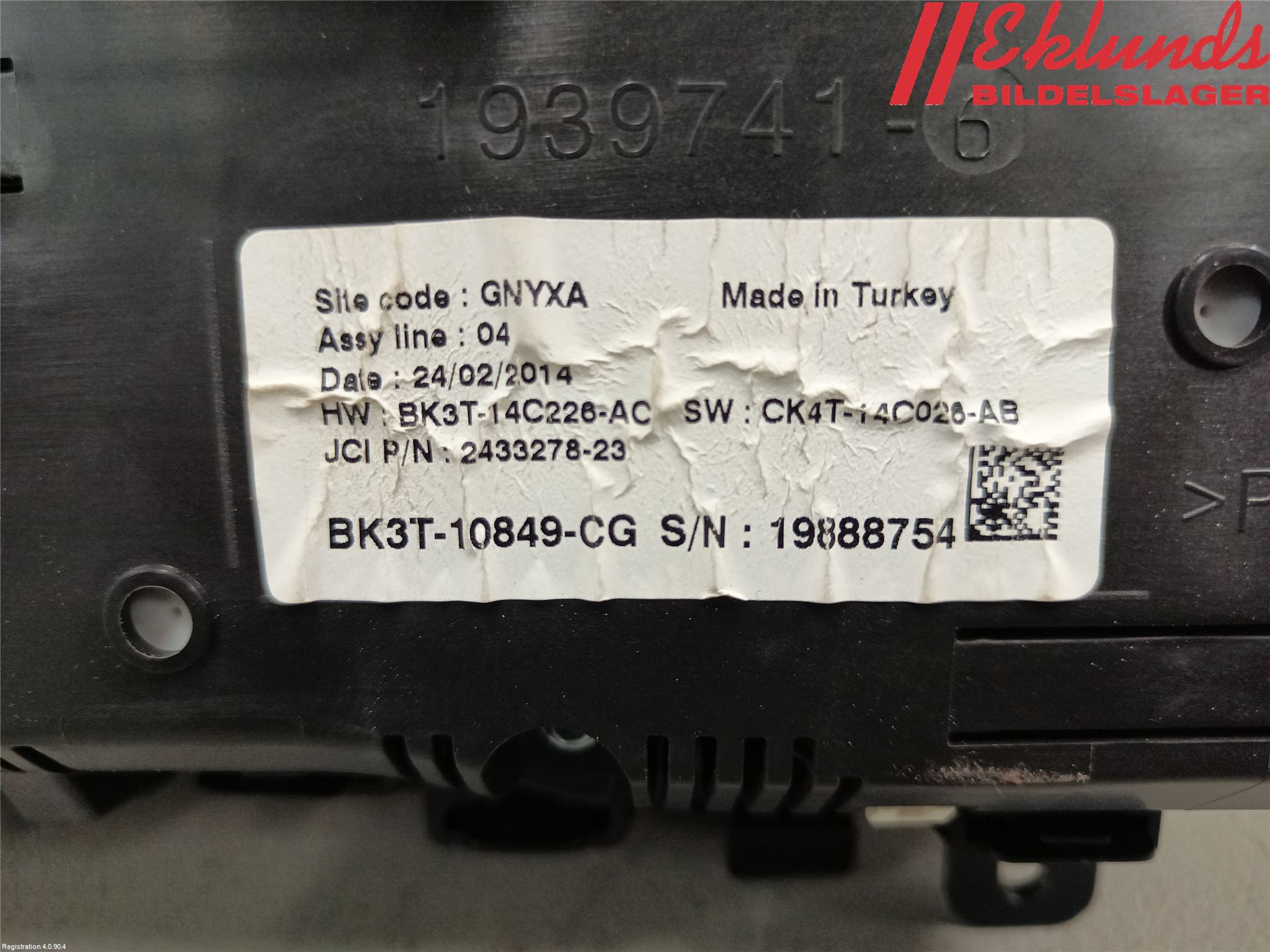 Ford TRANSIT SKÅP/BUSS 14-22 Instrument Komb