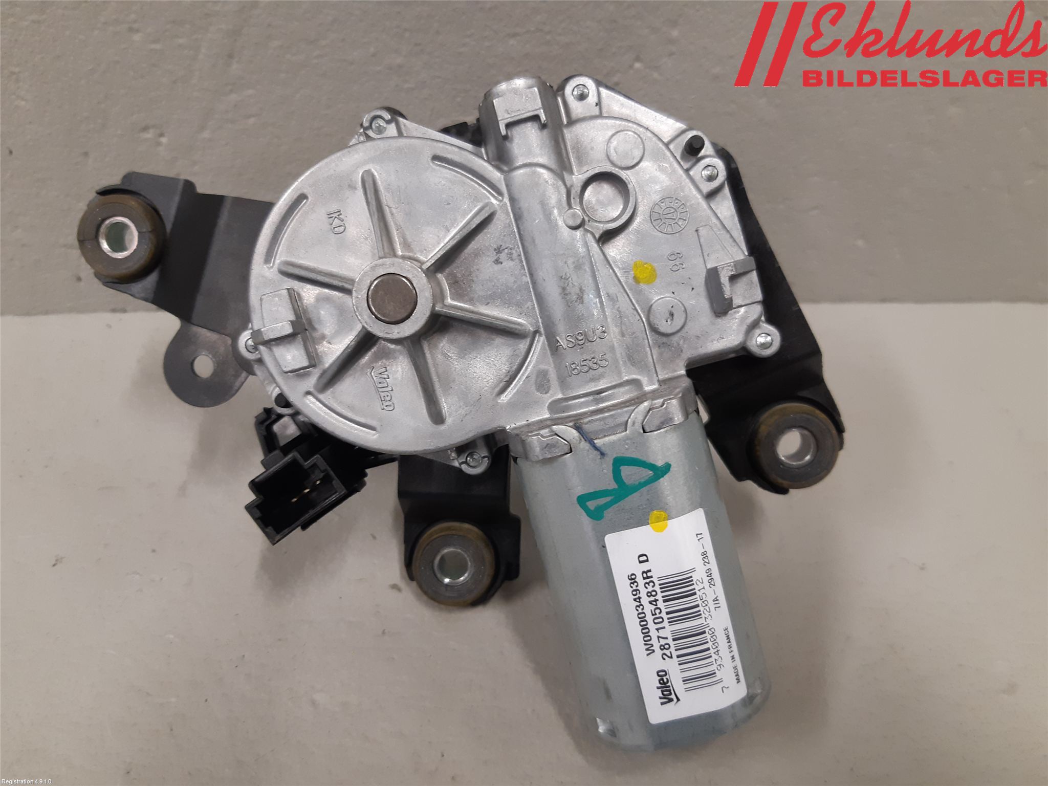 Renault ZOE/E-TECH 13- Torkarmotor Baklucka