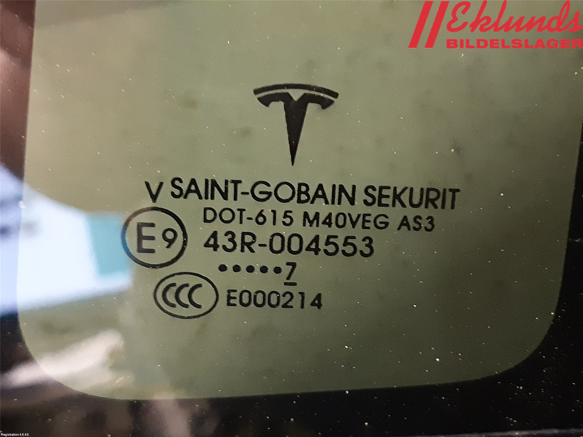 Tesla MODEL X 16- Dörruta Bak Lilla Vä