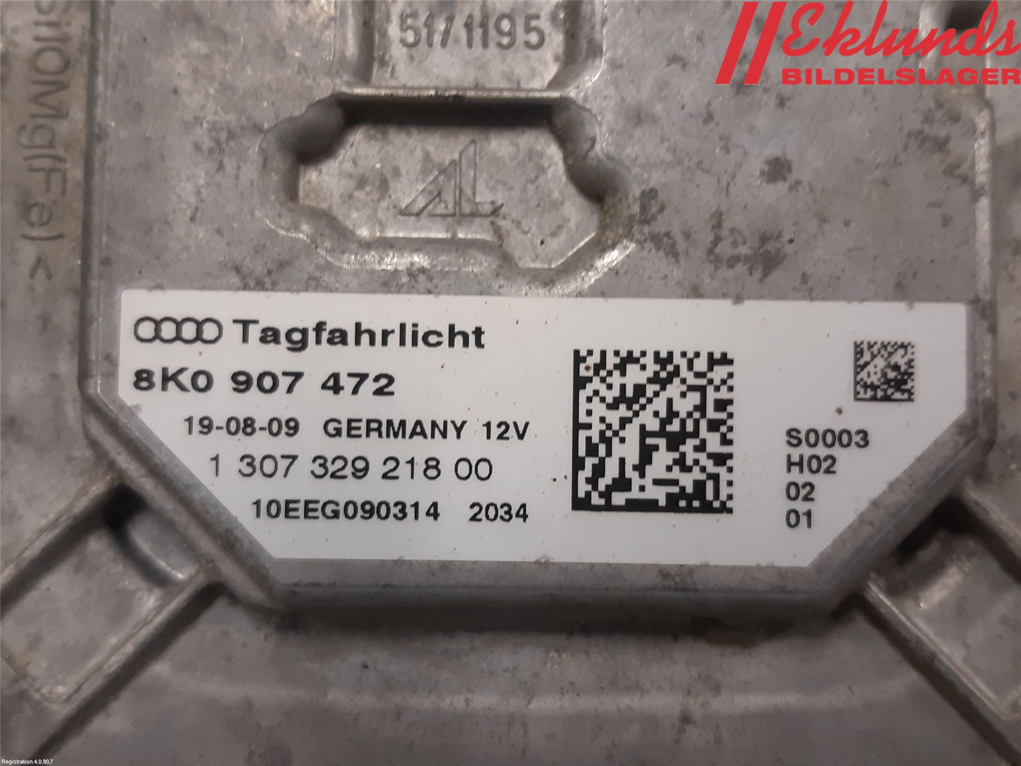 Audi A4/S4 08-11 Styrenhet Strålkastare