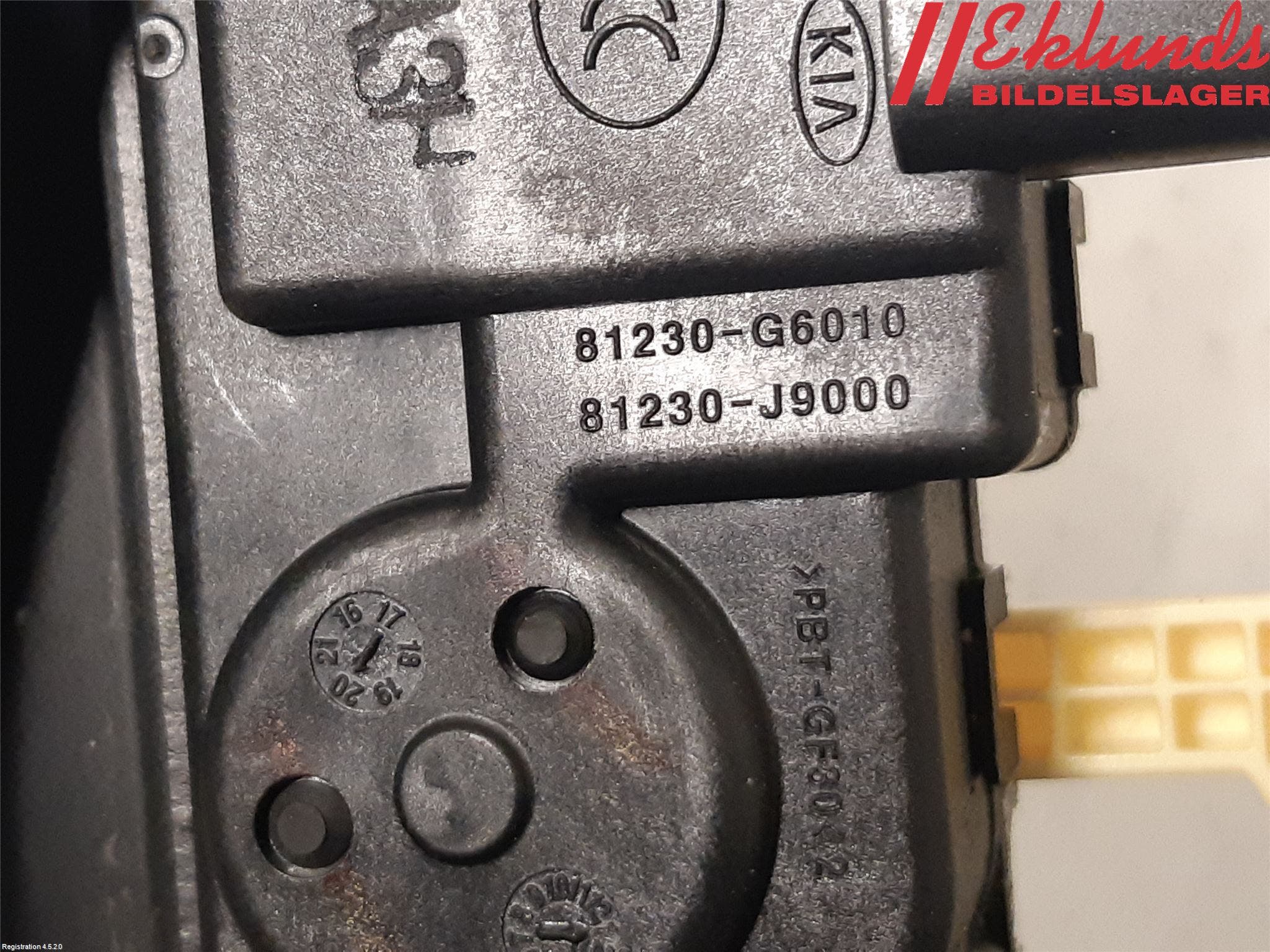 Kia PICANTO 17- Låskista Baklucka