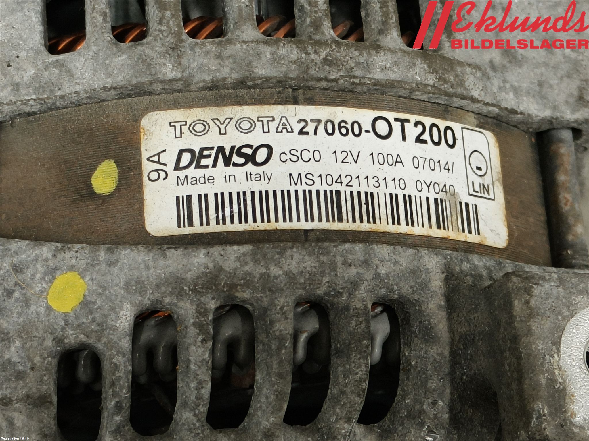 Toyota AURIS 13-19 Generator