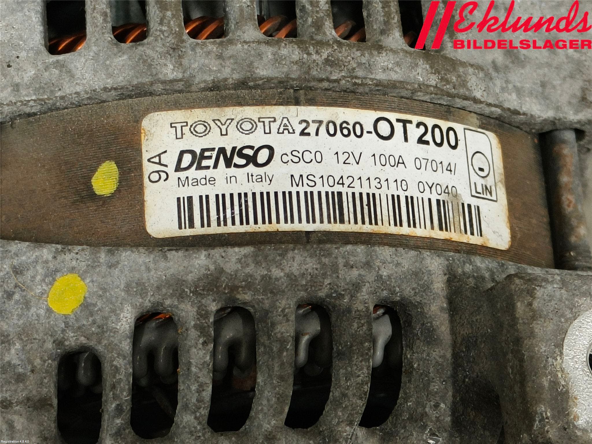 Toyota AURIS 13-19 Generator