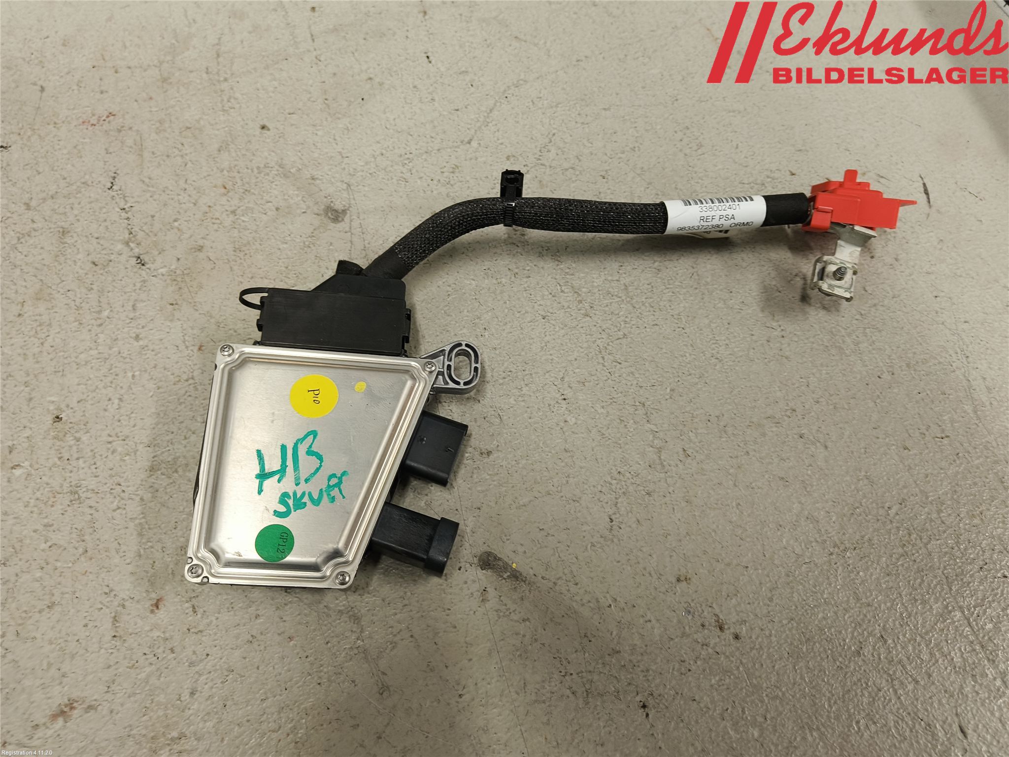 Peugeot 3008 17-24 Batterikabel