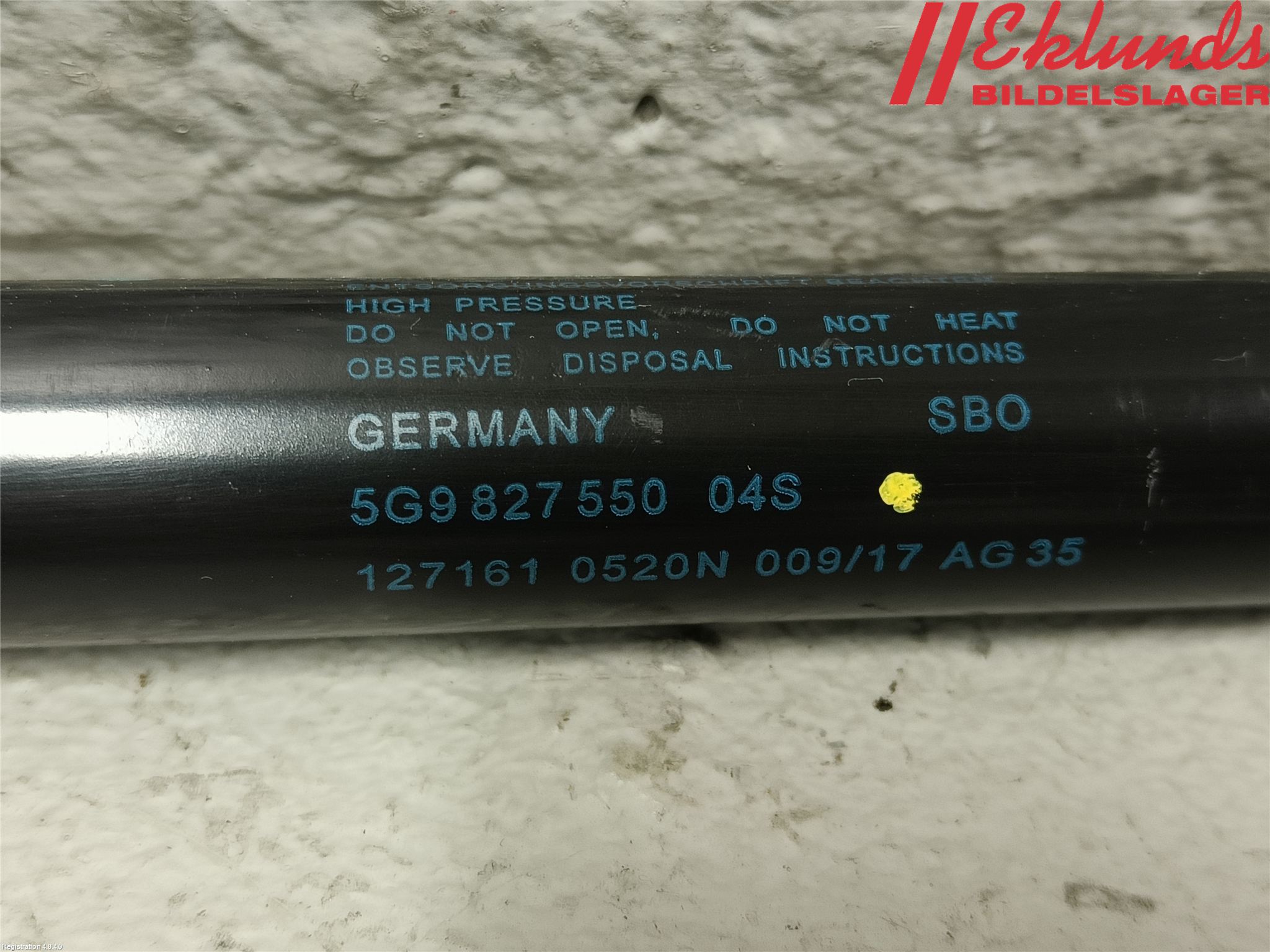 Volkswagen VW GOLF / E-GOLF VII 13-20 Gasfjäder Baklucka