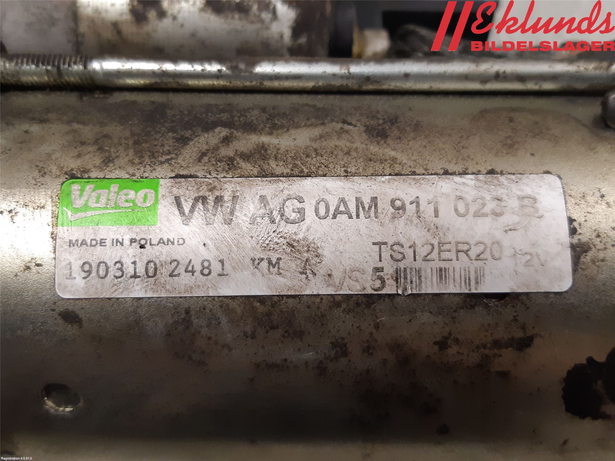 Volkswagen VW TOURAN 03-10 Startmotor
