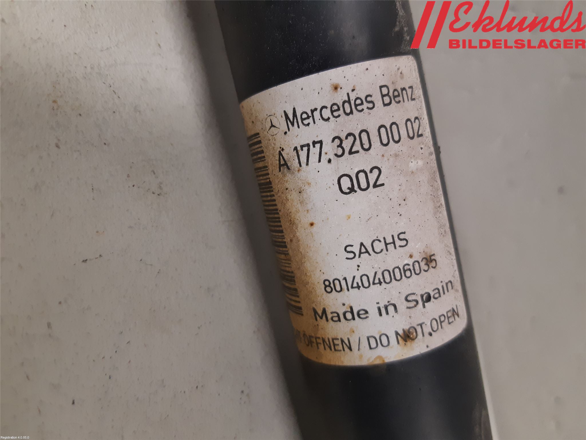 Mercedes-Benz MB A-KLASS (W177) 18- Stötdämpare Bak