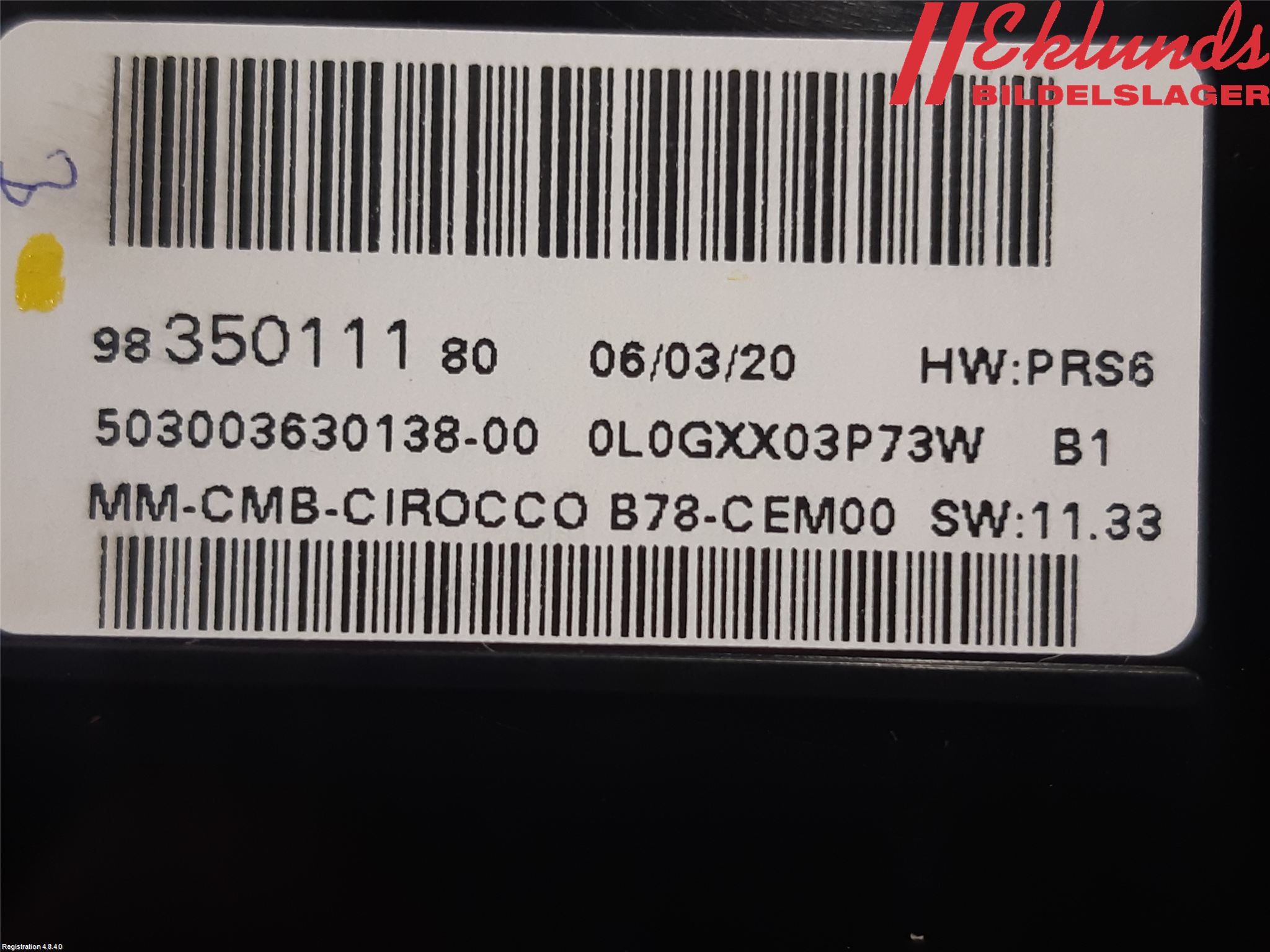 Citroen C4 SPACETOURER 19-22 Instrument Komb