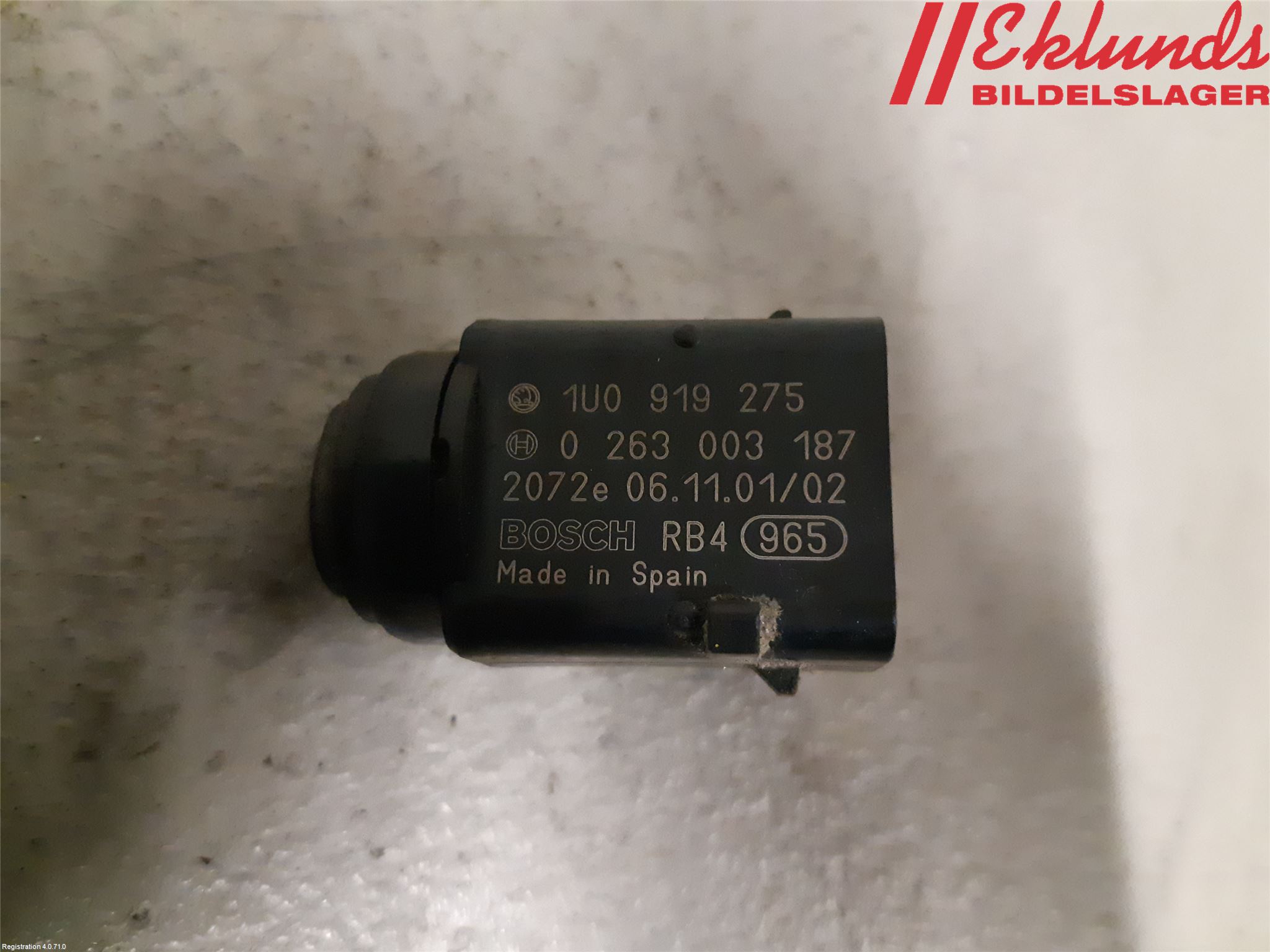 Volkswagen VW GOLF PLUS/CROSS GOLF 04-14 Parkeringshjälp Backsensor