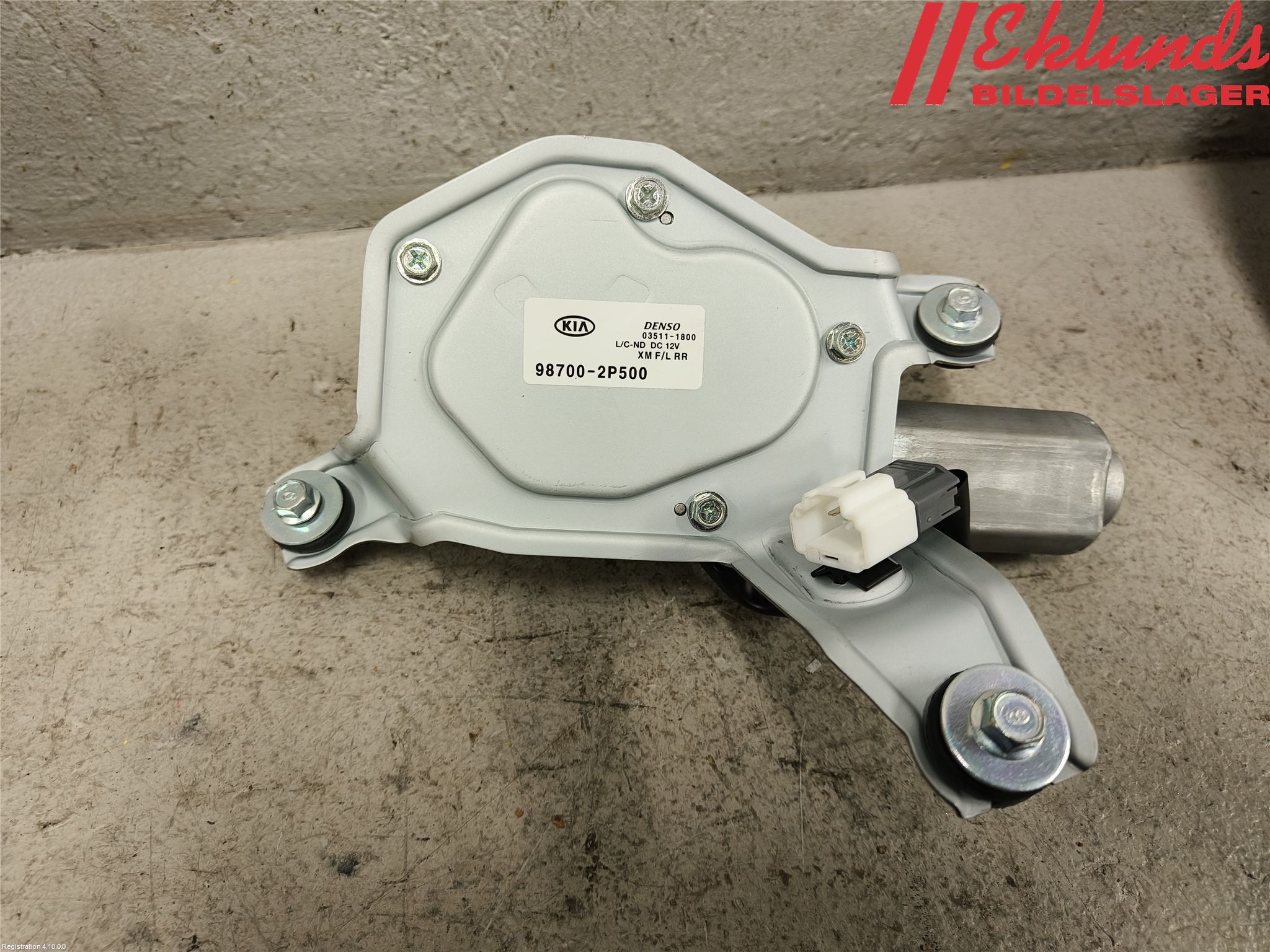 Kia SORENTO 10-14 Torkarmotor Baklucka