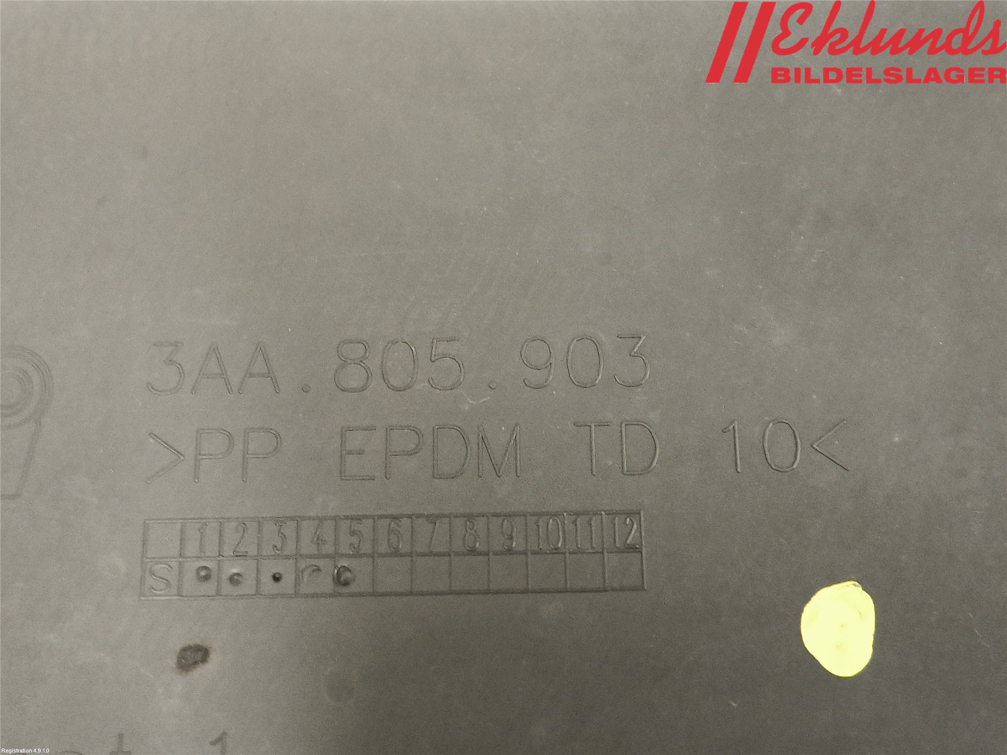 Volkswagen VW PASSAT 11-14 Spoiler Fram