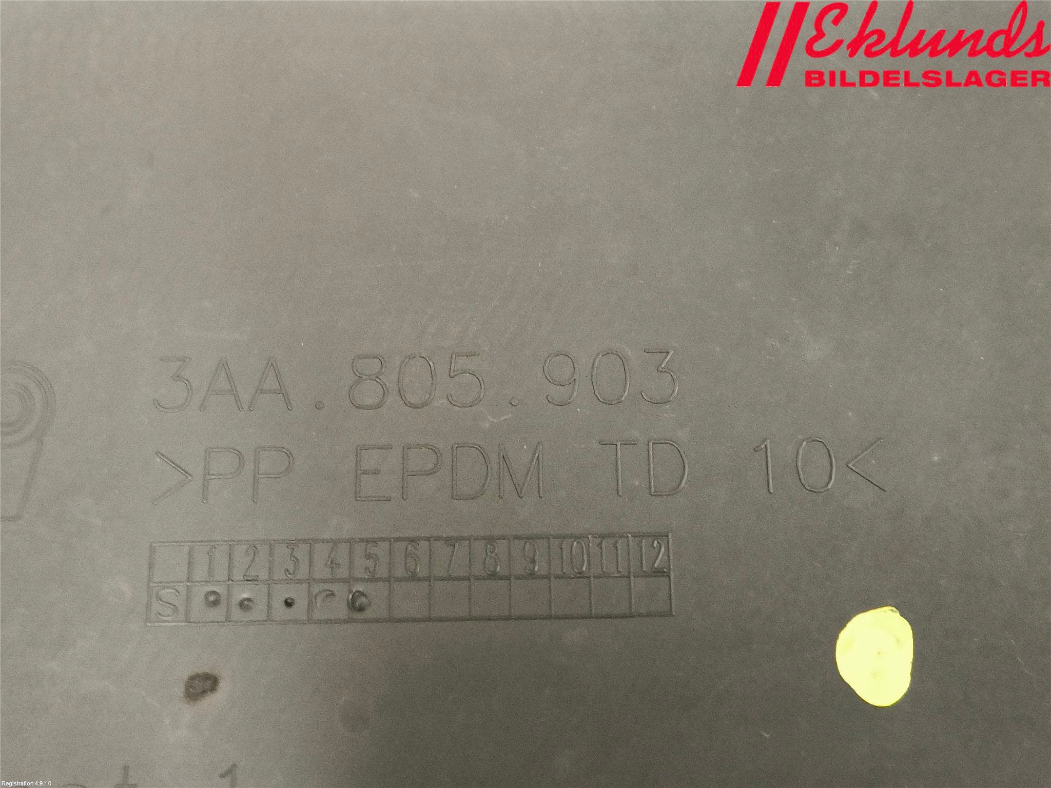 Volkswagen VW PASSAT 11-14 Spoiler Fram