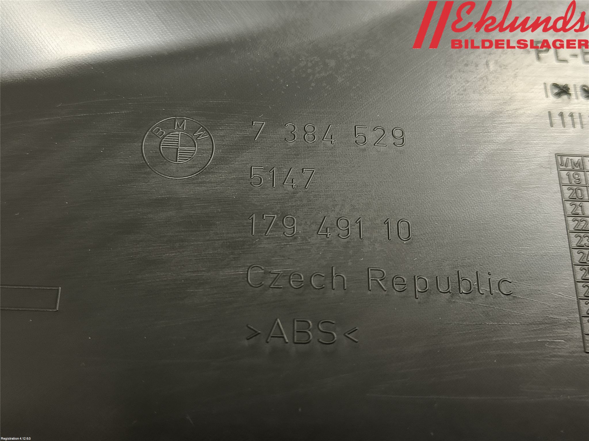 BMW 5 G30/G31/F90 17-23 Inr Plastd A-B-C Stolpe