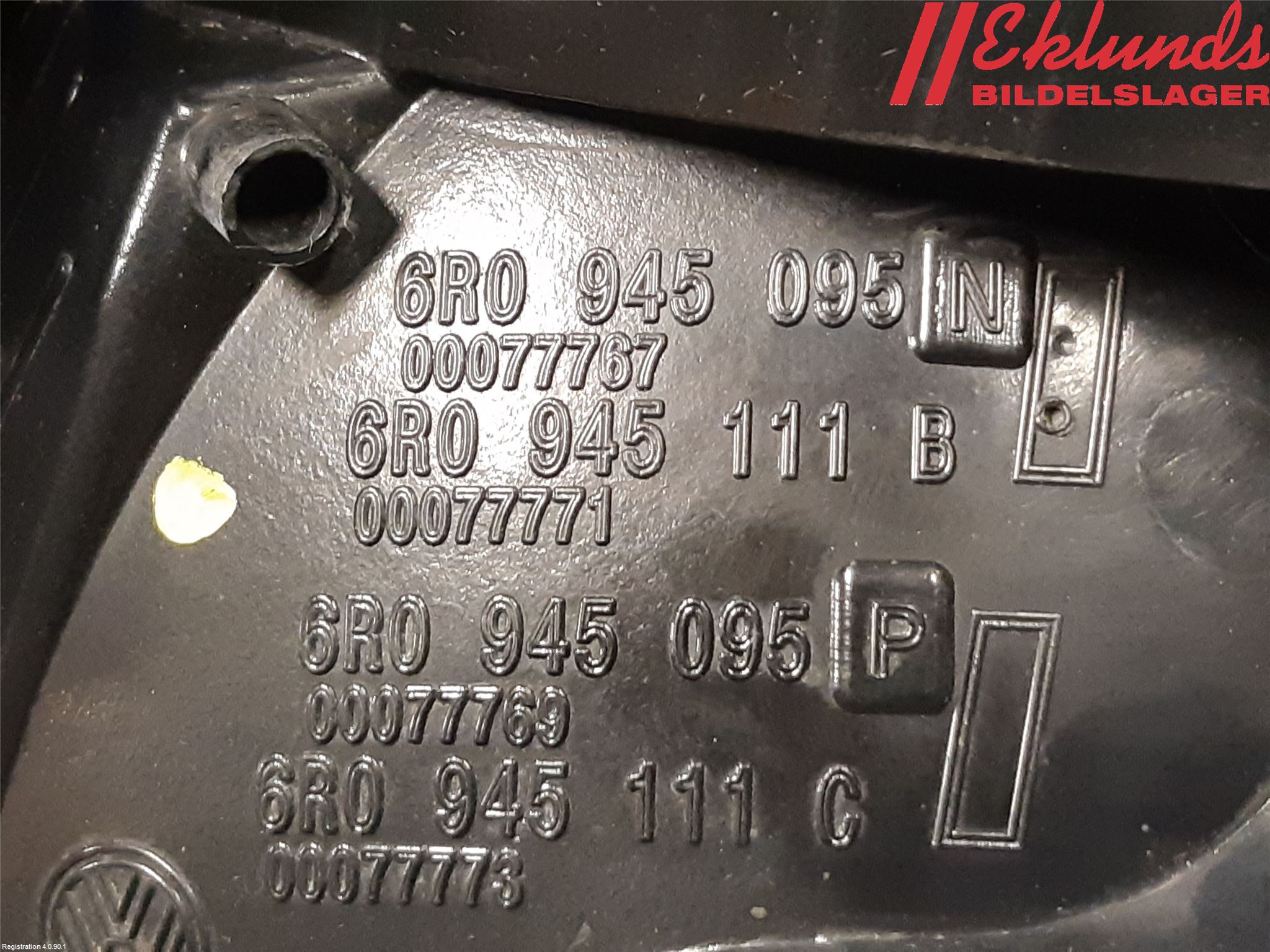 Volkswagen VW POLO 10-17 Bakljus Vänster