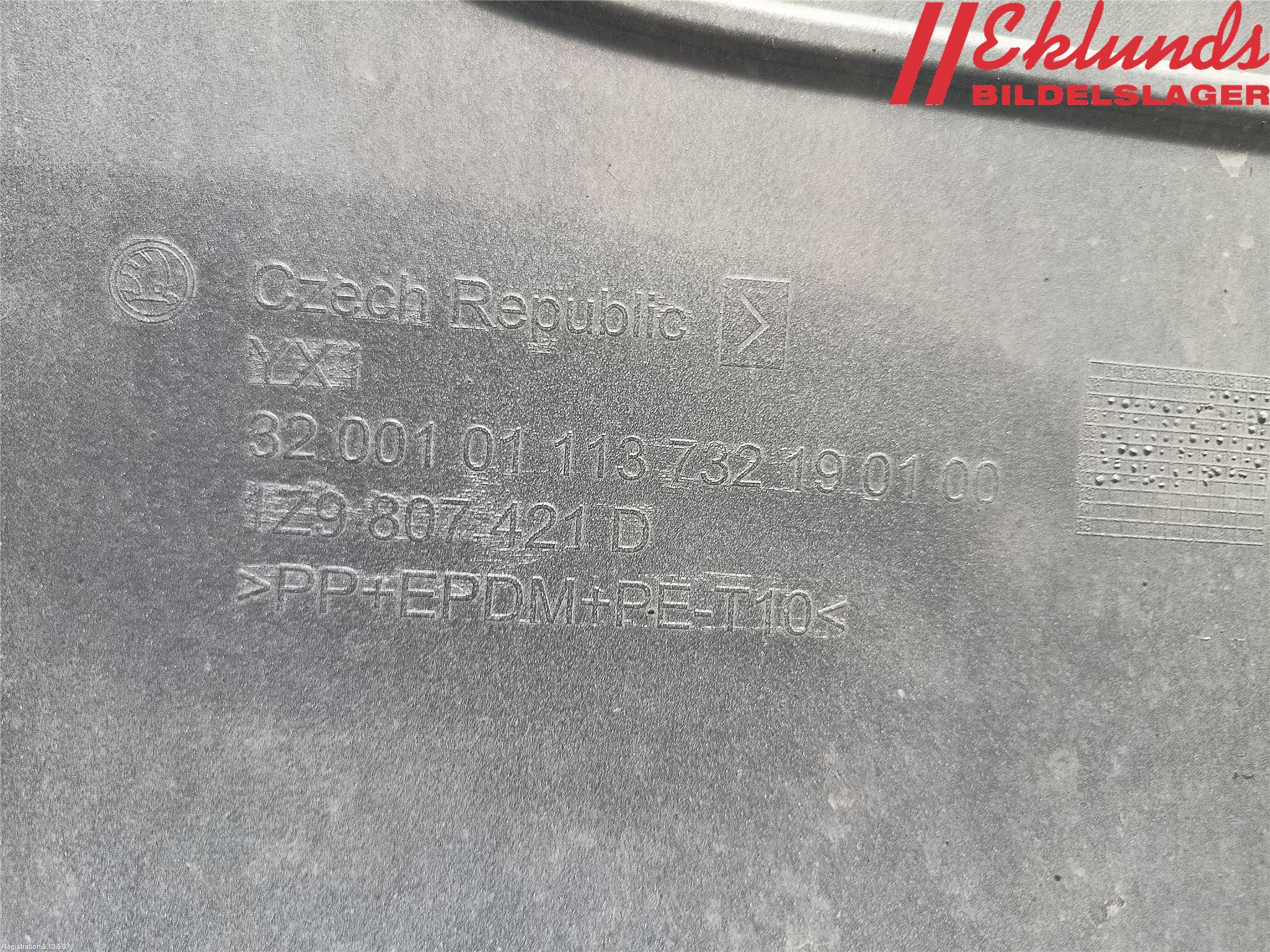 Skoda OCTAVIA (1Z) 05-13 Stötfångarbeklädnad Bak