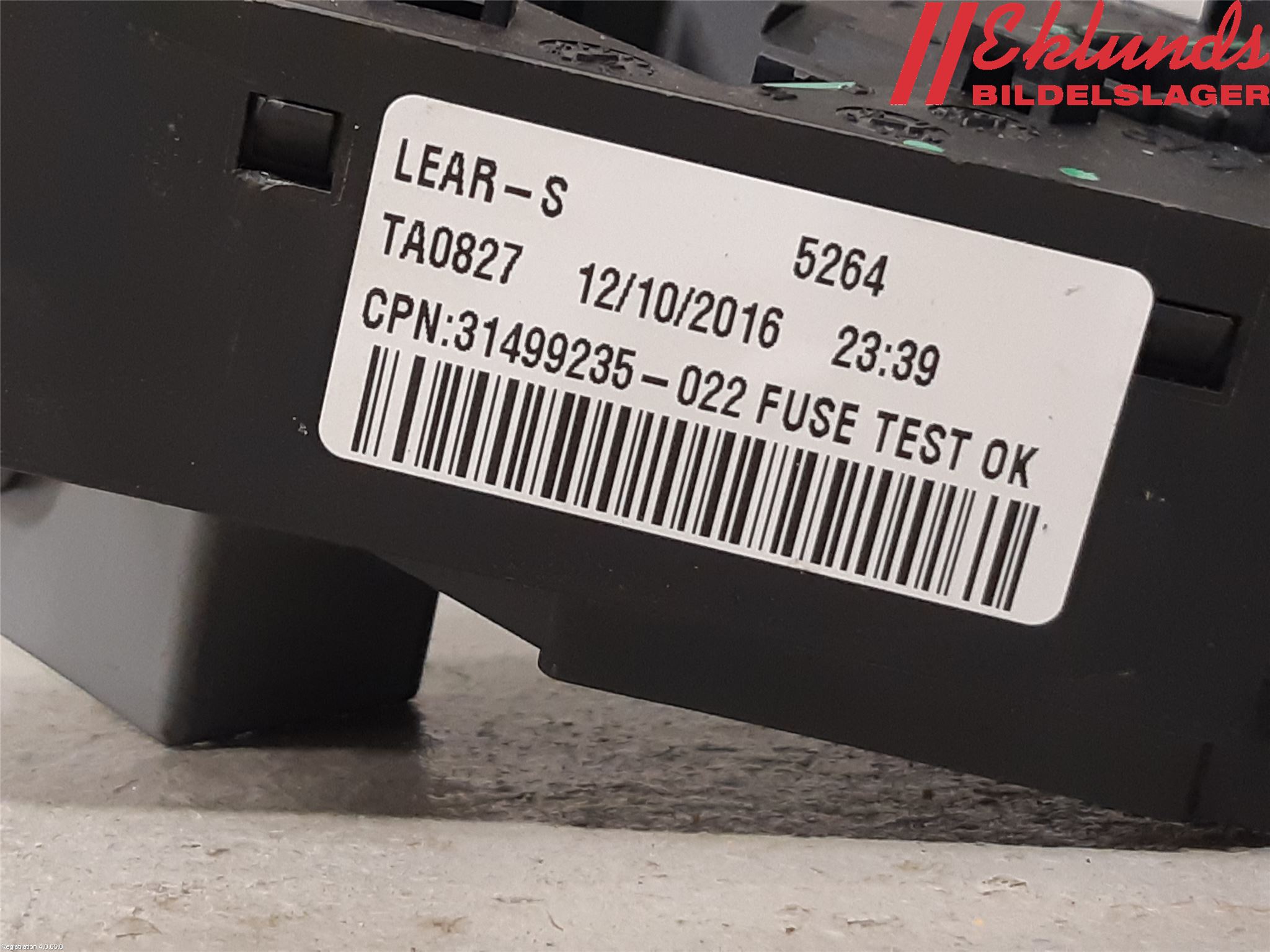 Volvo S90 17->> Säkringsdosa-Elcentral