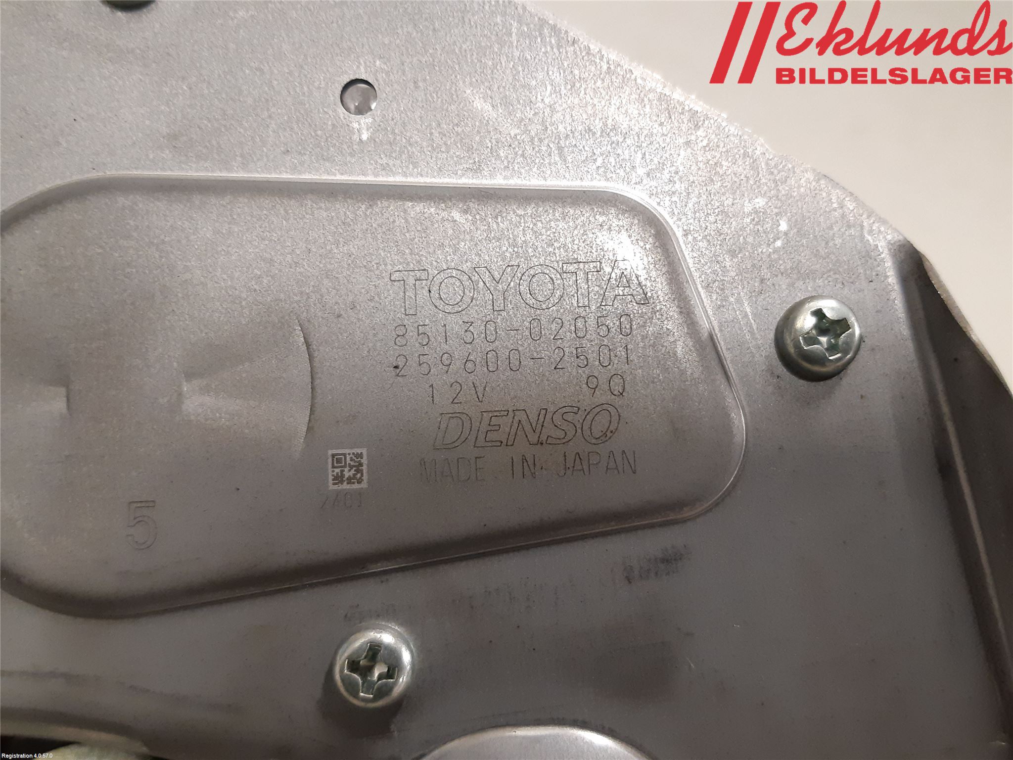 Toyota AURIS 13-19 Torkarmotor Baklucka
