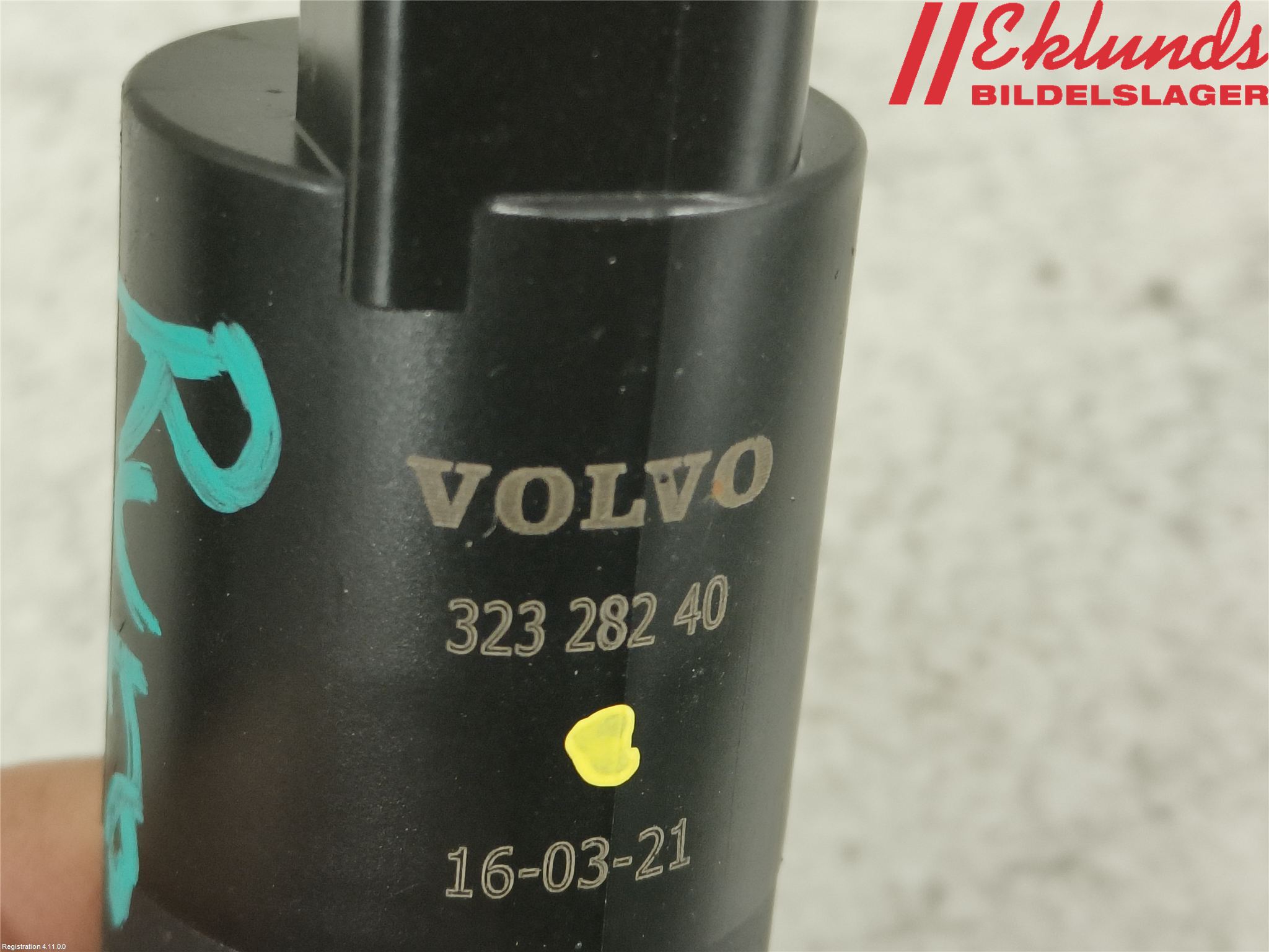 Volvo V60 19- Spolarpump Vindruta