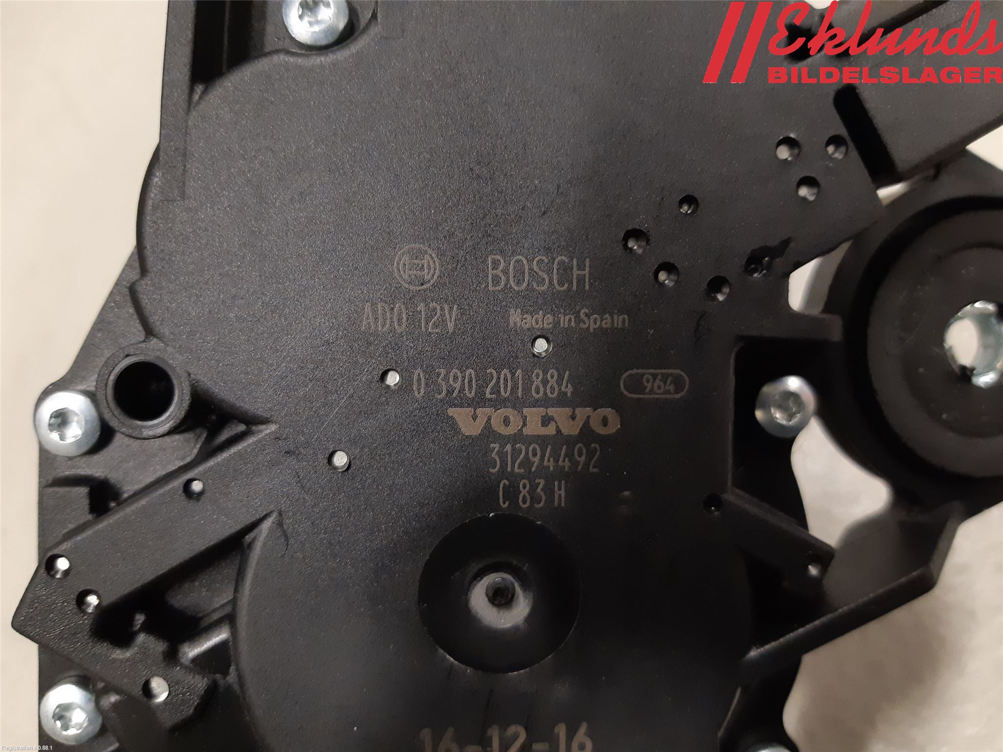 Volvo V60 CROSS COUNTRY 16-18 Torkarmotor Baklucka