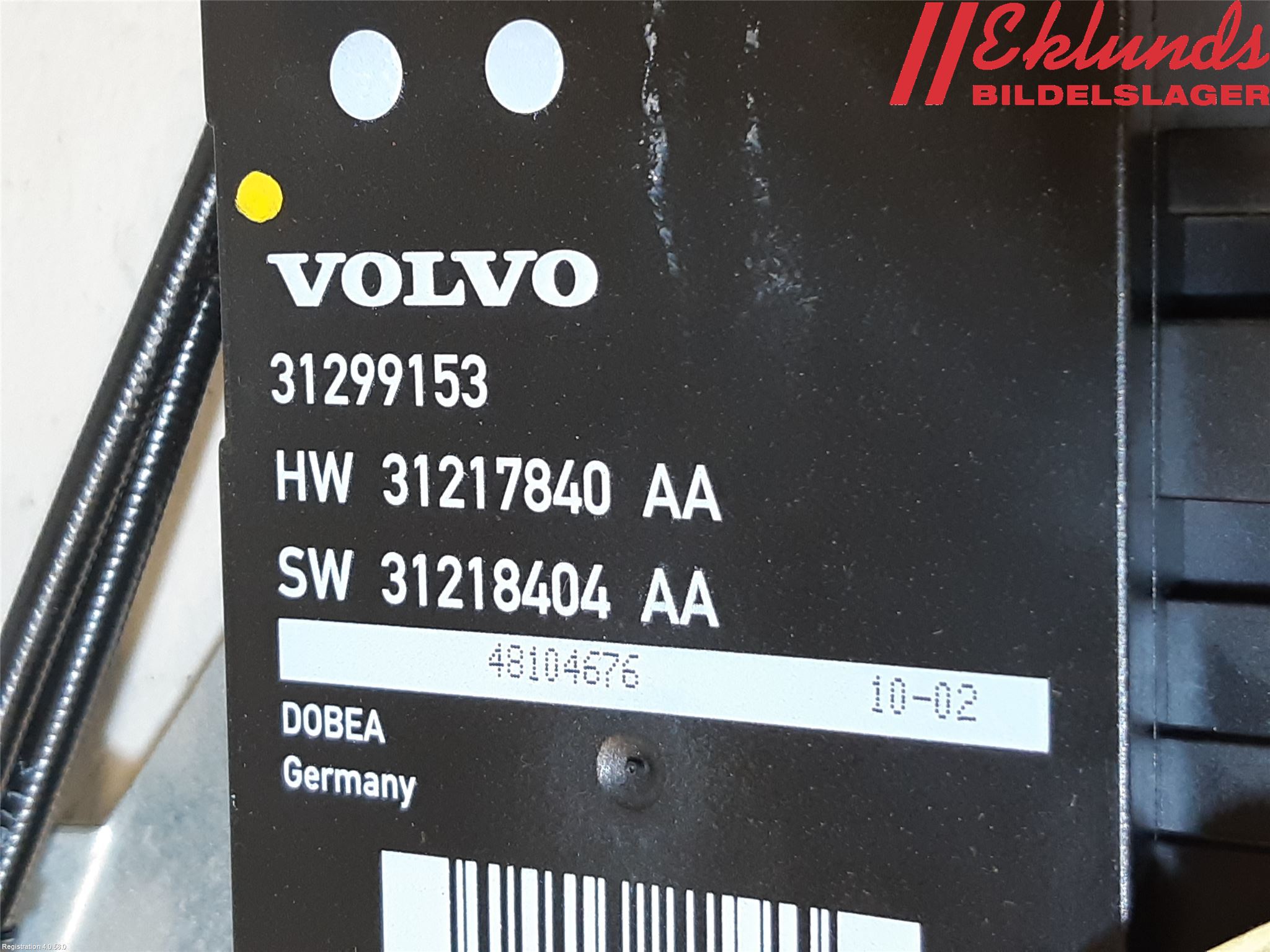 Volvo V70 08-13 Bakluckeöppnare Automatisk