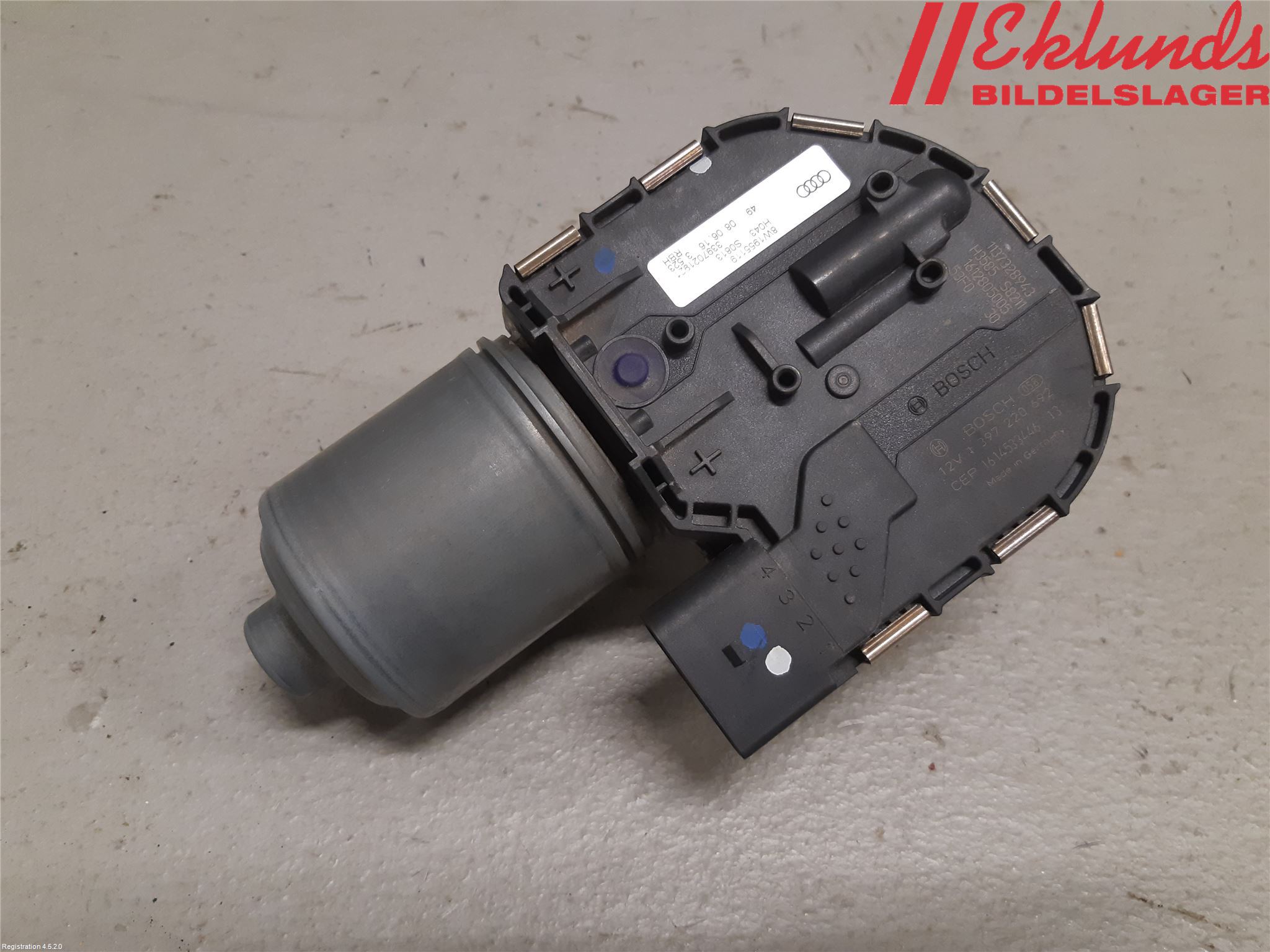 Audi A4/S4 B9 16-19 Torkarmotor Vindruta