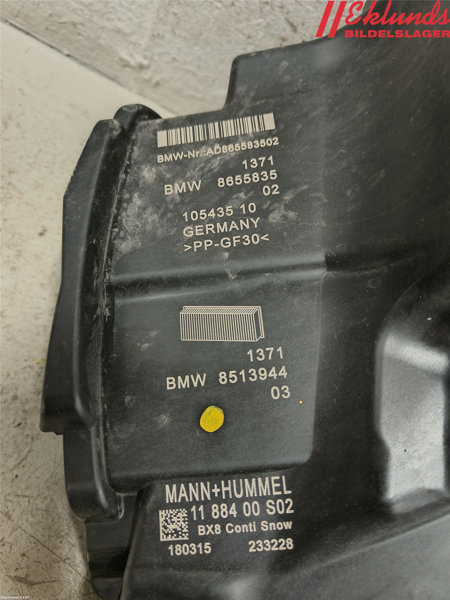 BMW X1 F48 15-22 Luftrenare