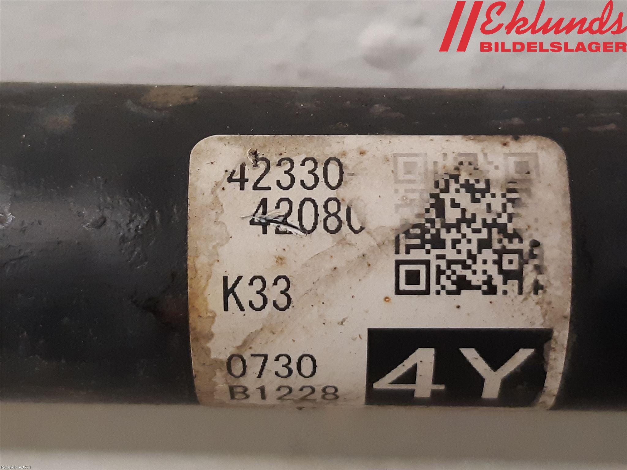 Toyota RAV4 19- Drivaxel Bak Höger