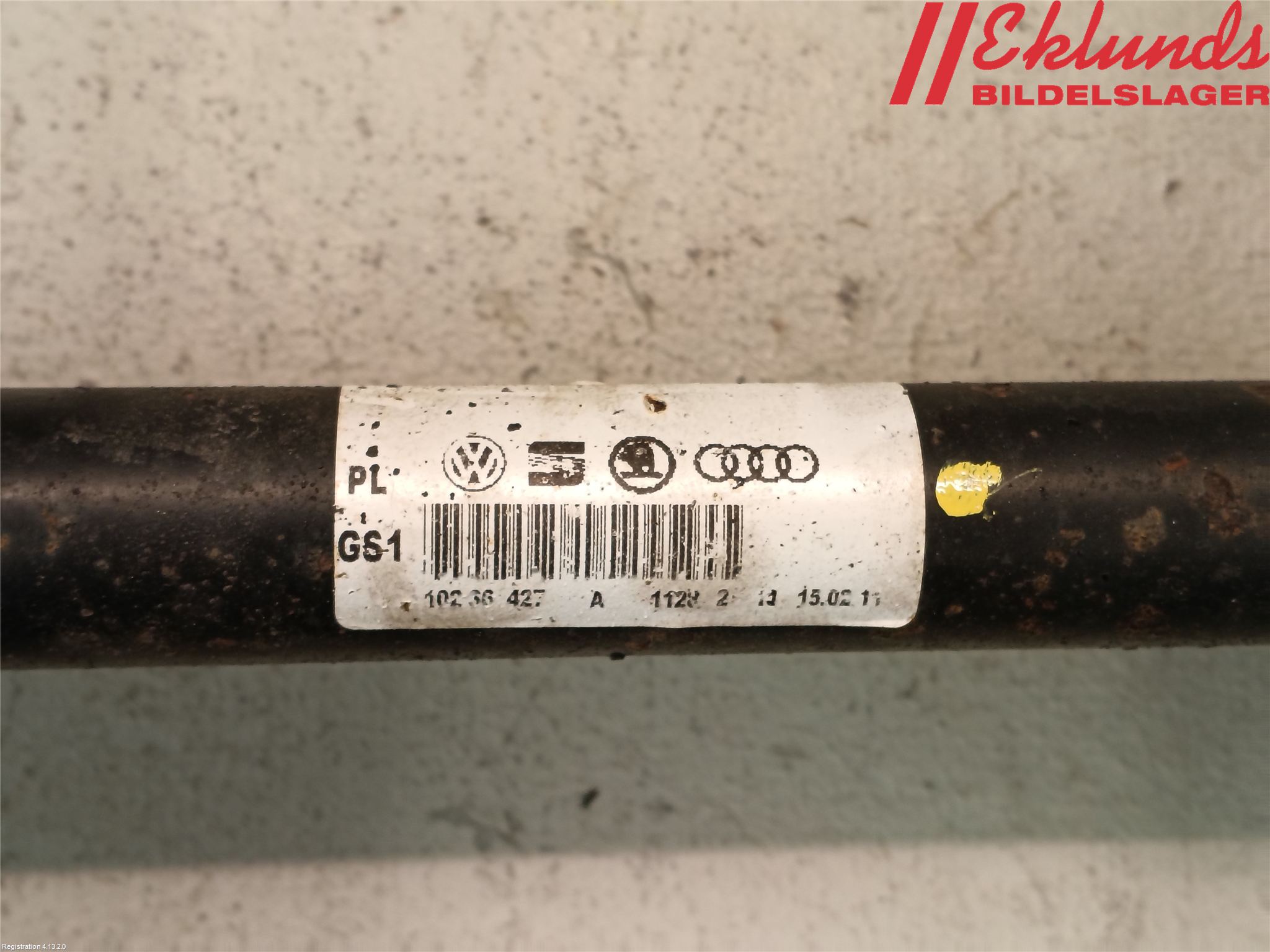 Volkswagen VW TRANSP/CARAVELLE (T5) 04-15 Drivaxel Fram Vänster