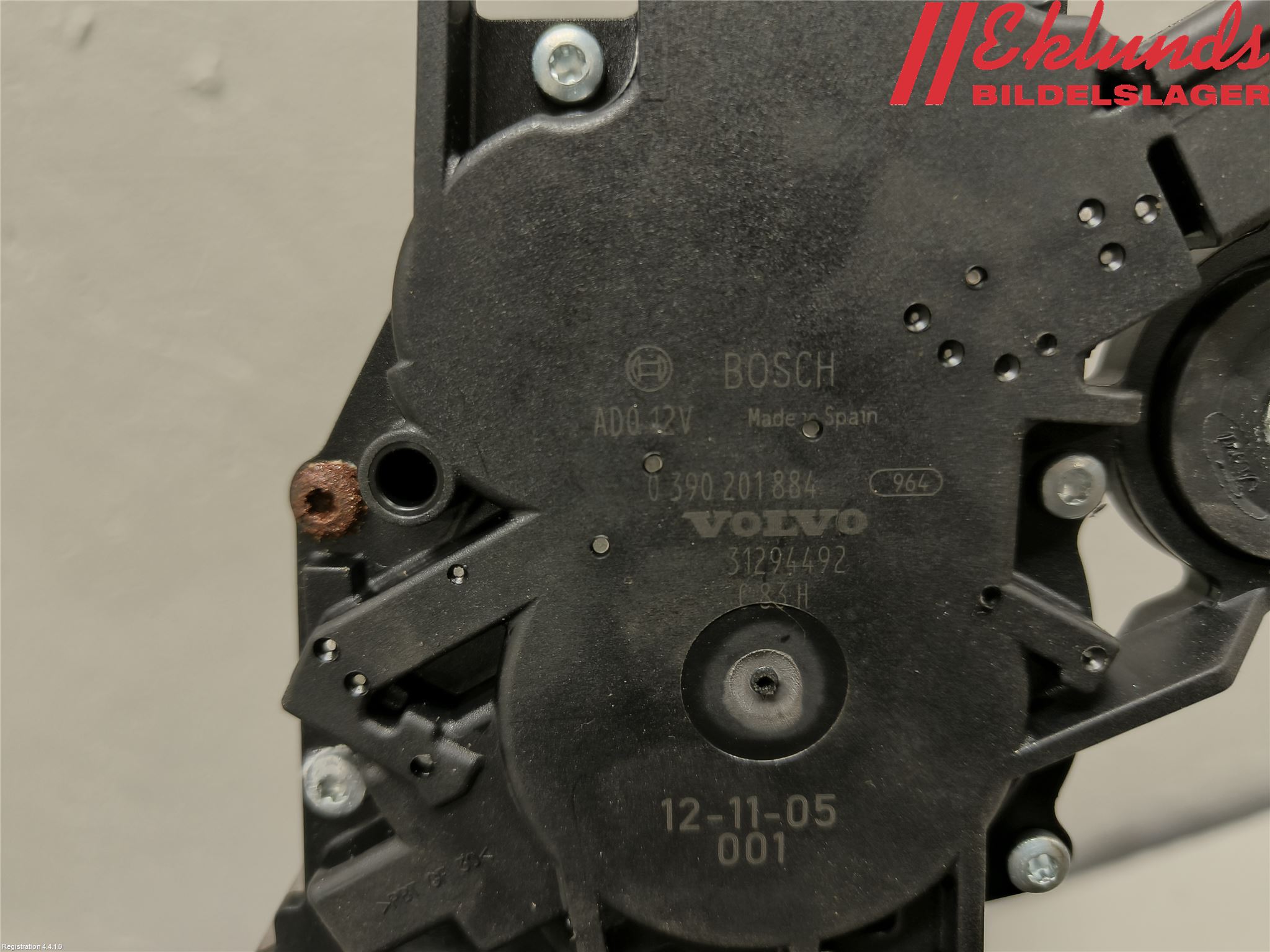 Volvo V60 11-13 Torkarmotor Baklucka