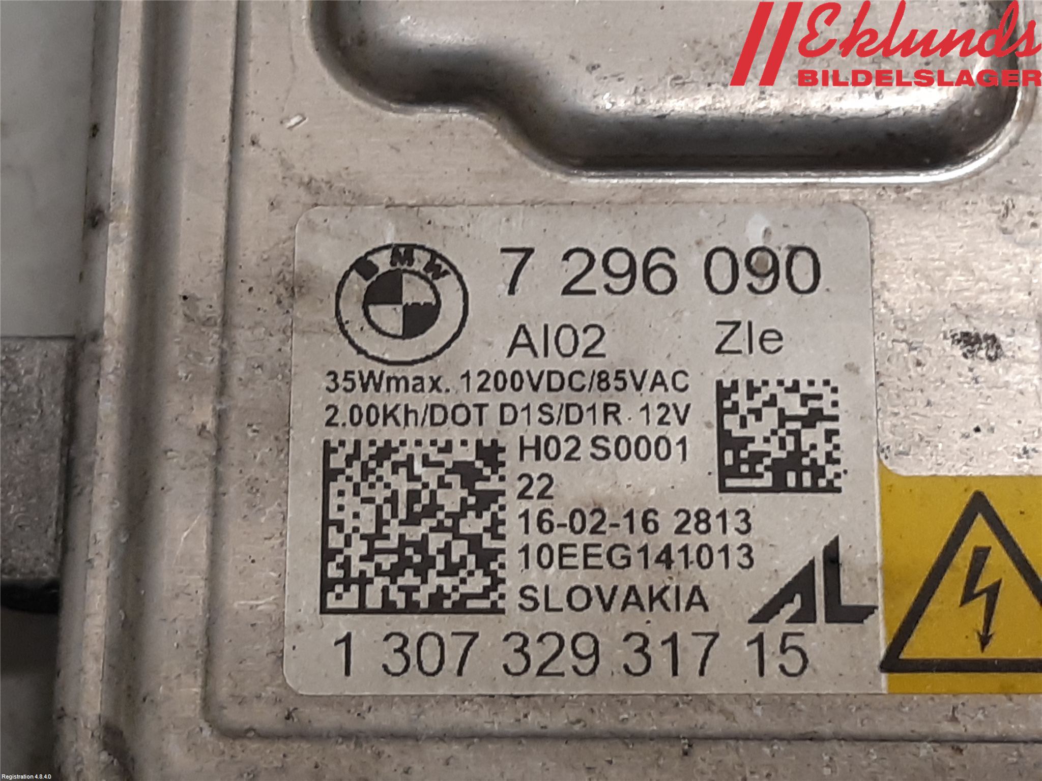 BMW 5 F10/F11/F18 09-17 Styrenhet Strålkastare