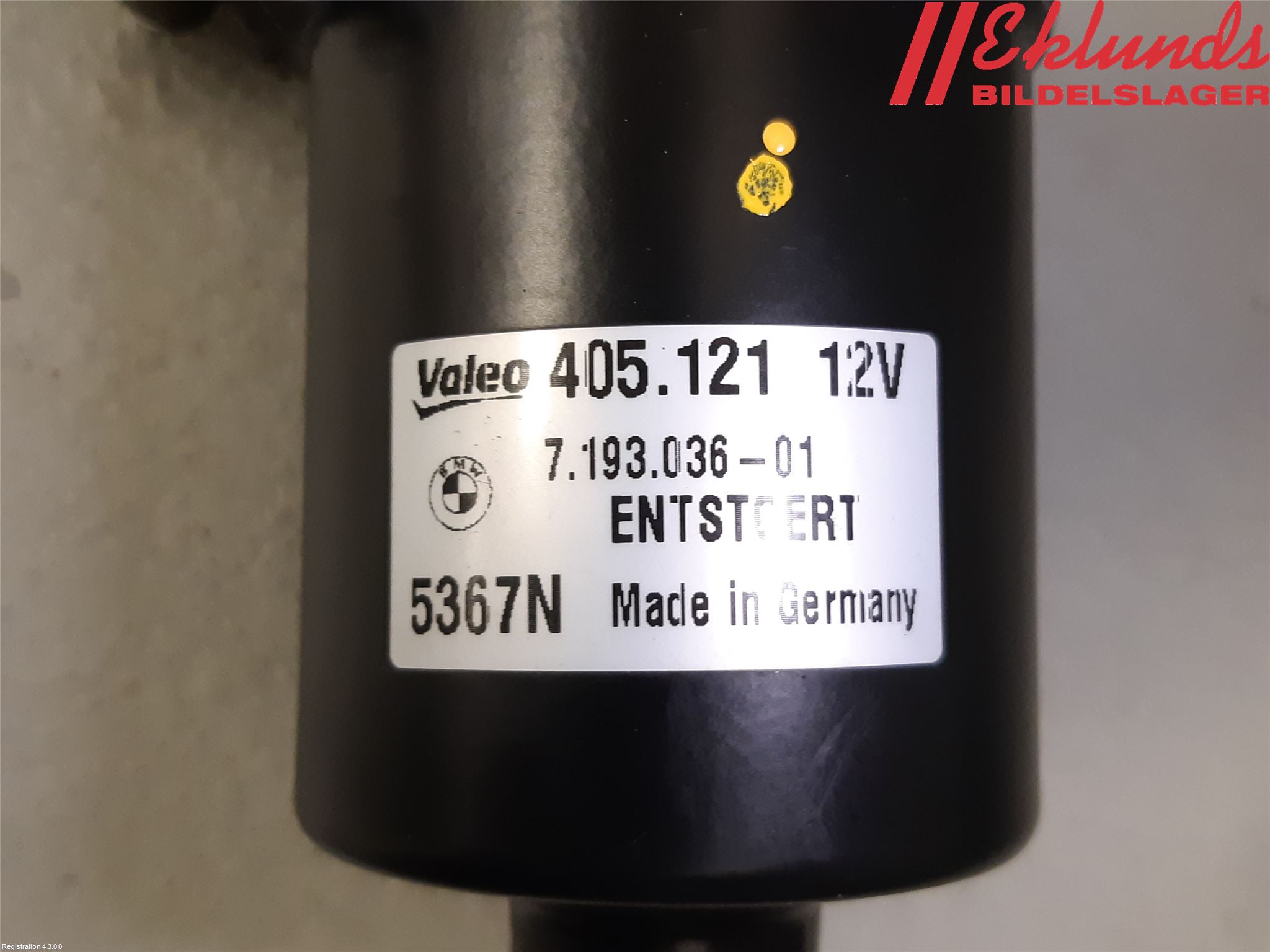 BMW 1 E87/81 5D/3D 03-11 Torkarmotor Vindruta