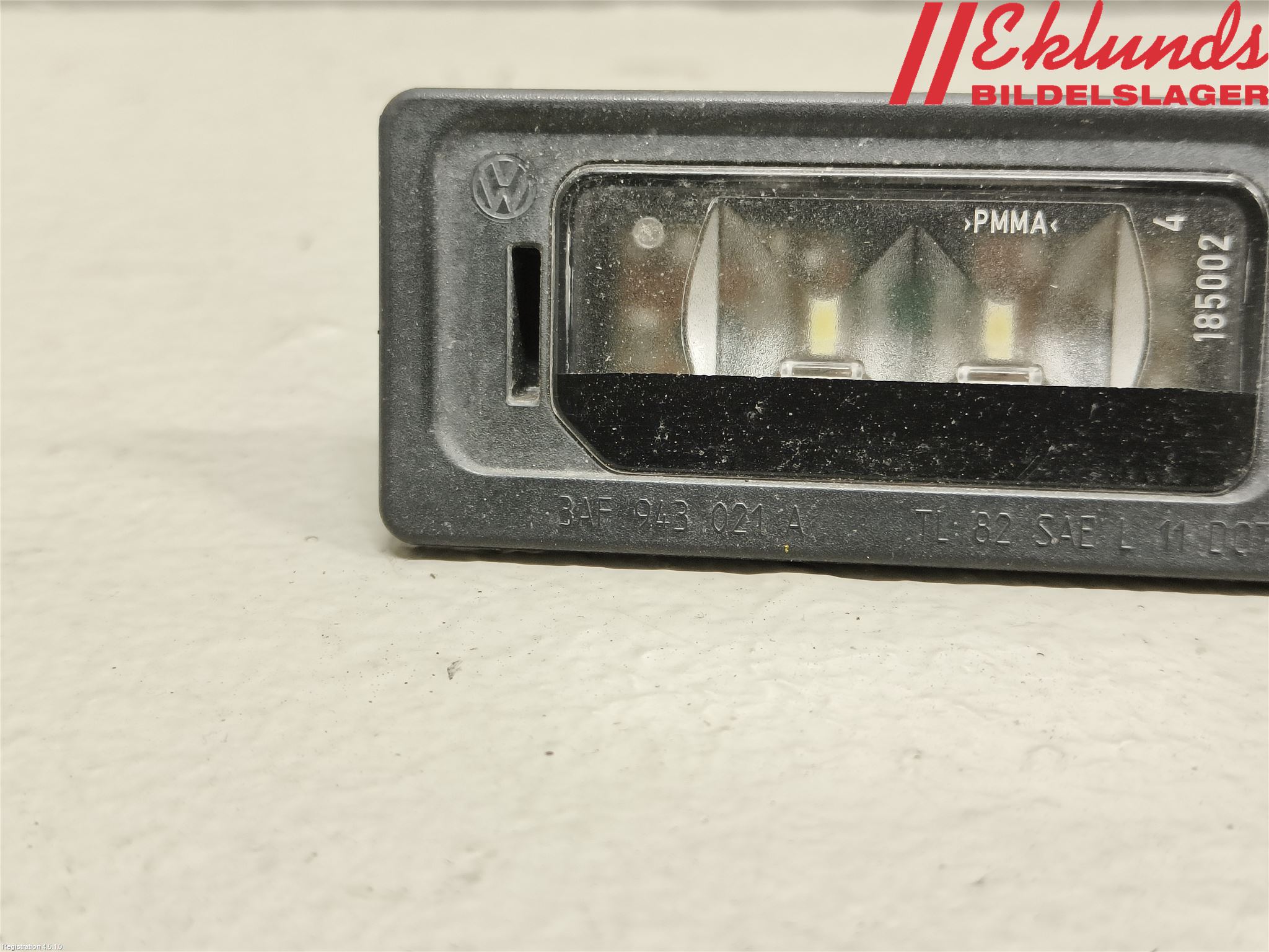 Volkswagen VW SHARAN 11- Skylt Belysning