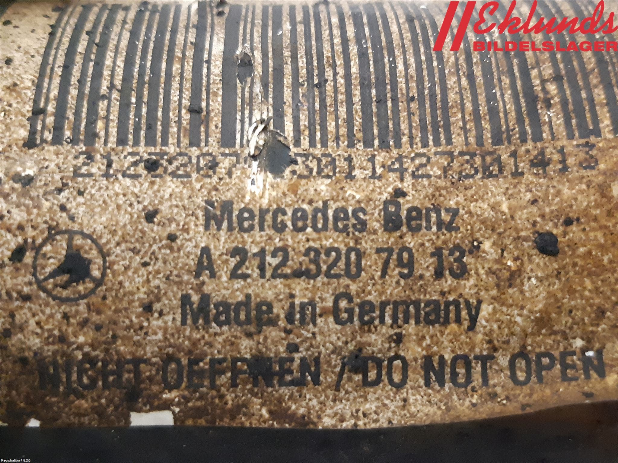 Mercedes-Benz MB E-KLASS (W212) 09-16 Fjäderben Fram Vänster