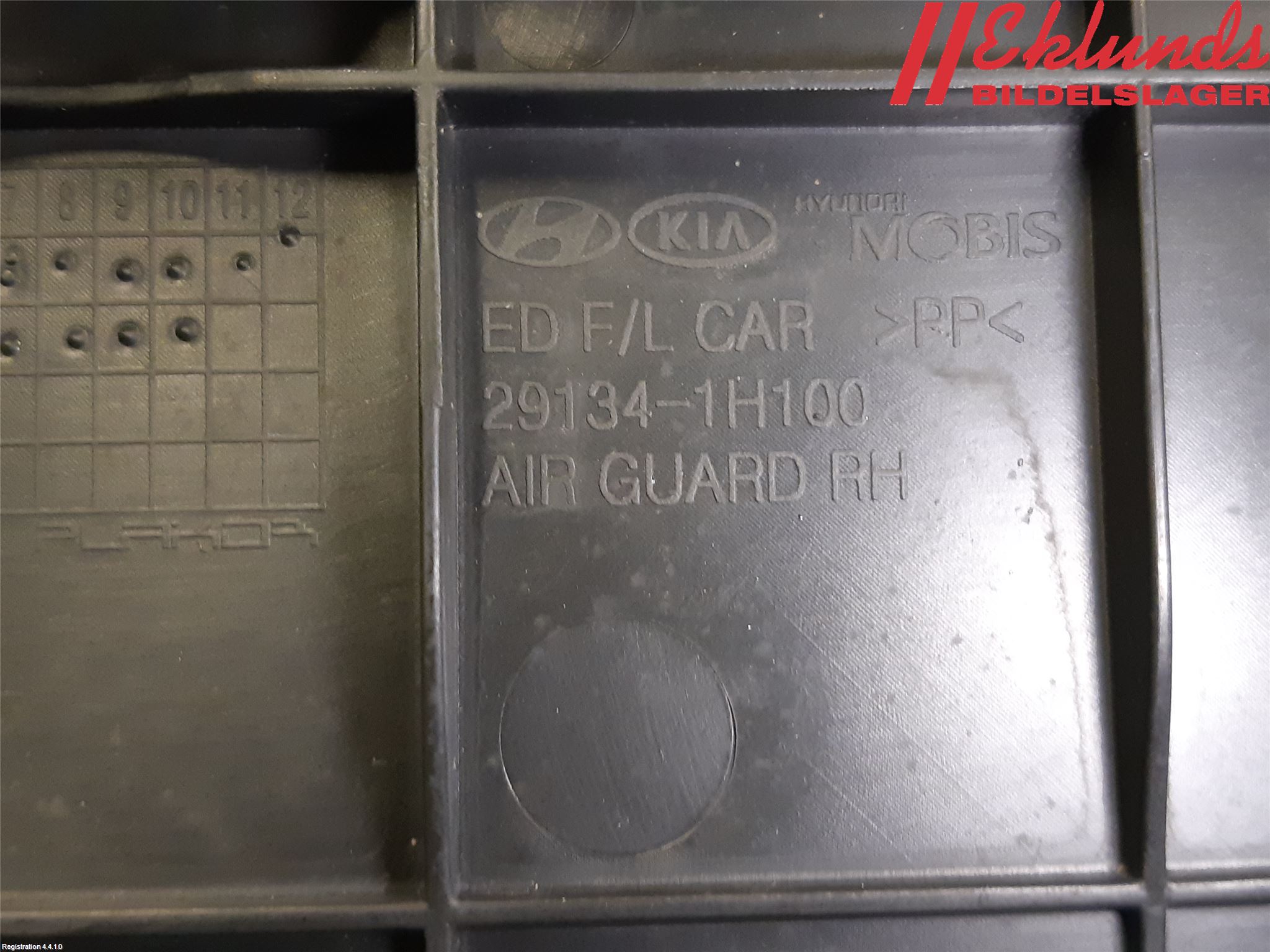 Kia CEED 06-12 Deflektor Plåt-Plast Kylning