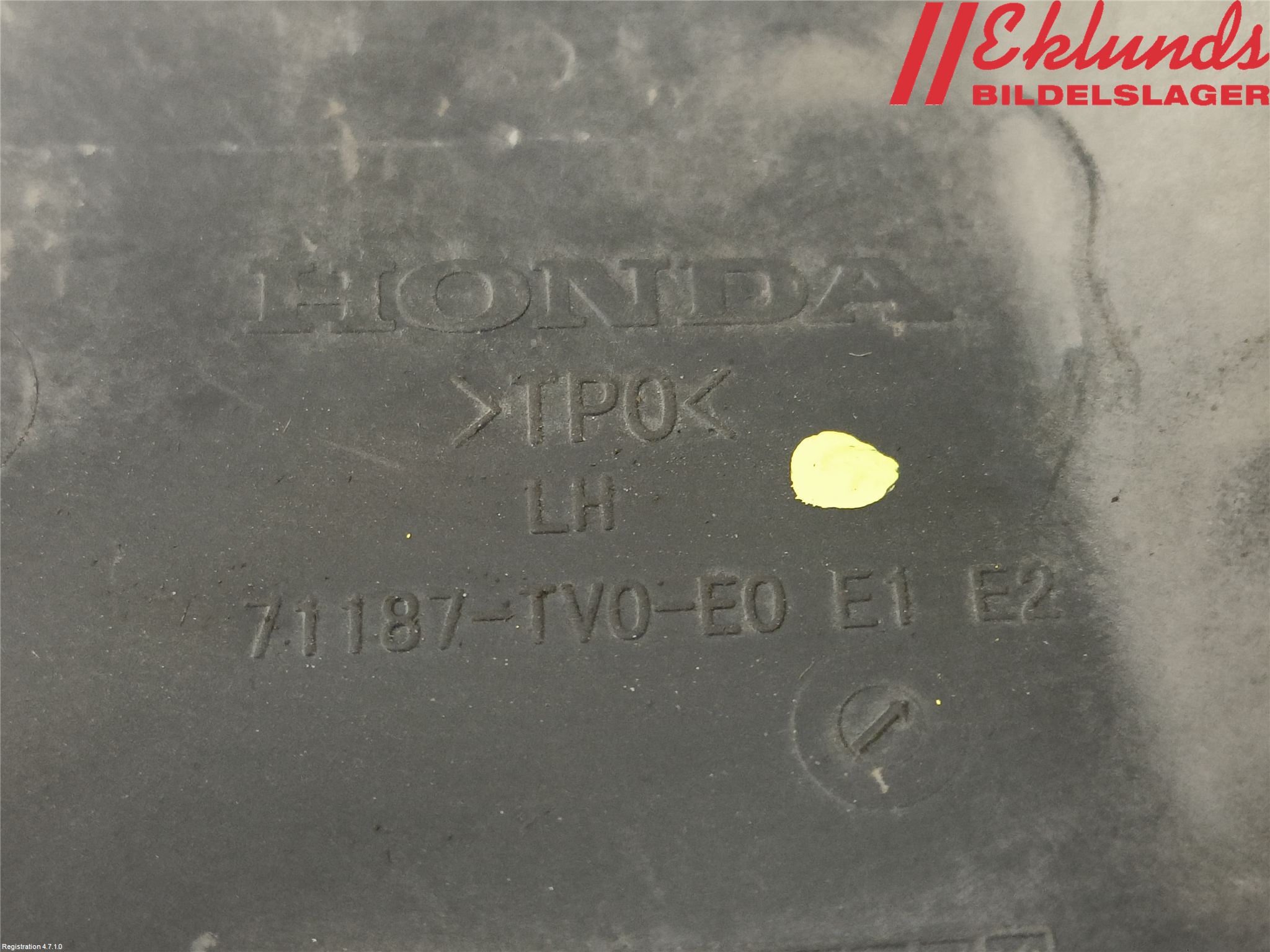 Honda CIVIC 12-16 Deflektor Plåt-Plast Kylning
