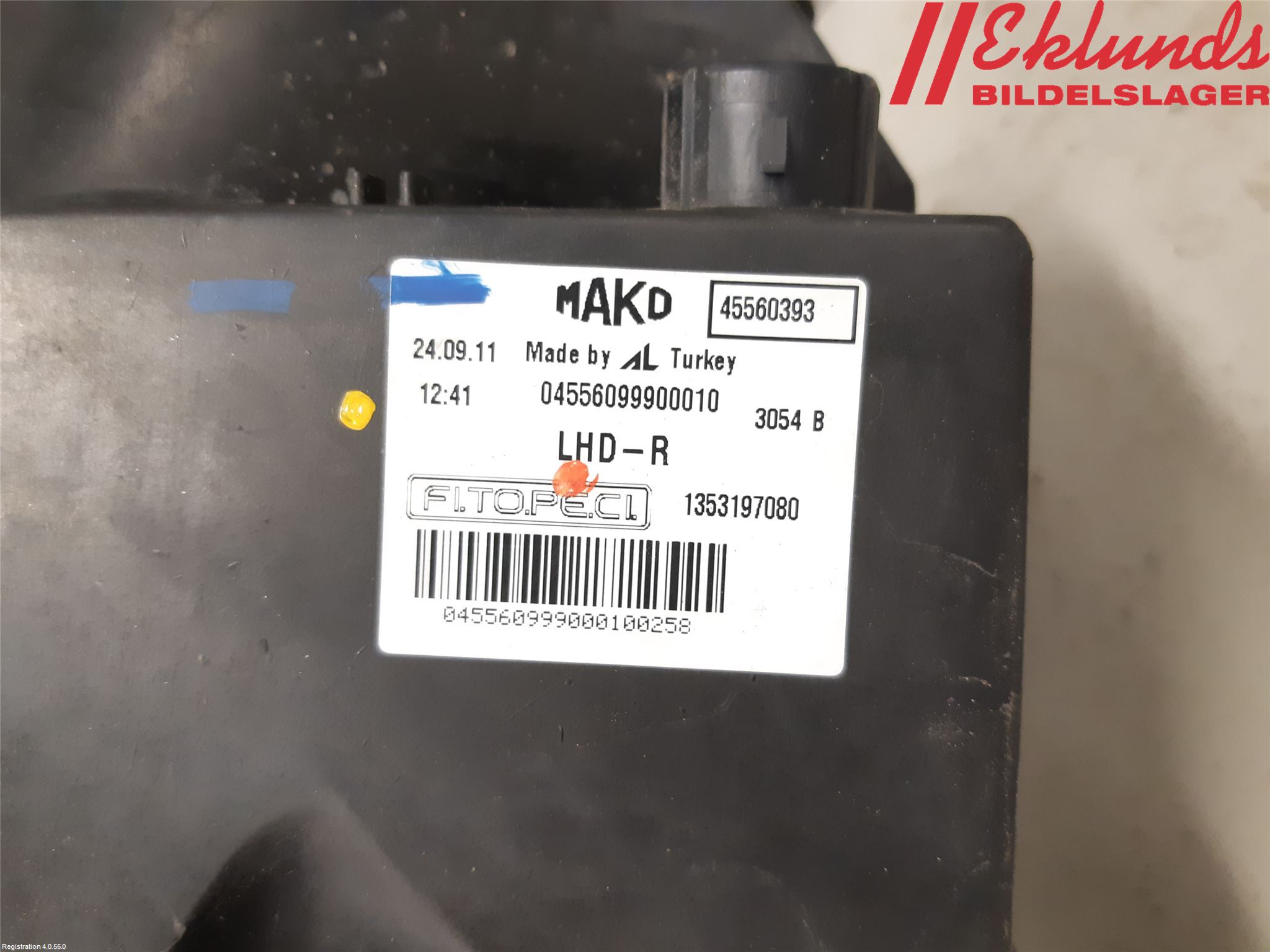 Citroen NEMO Strålkastare Höger