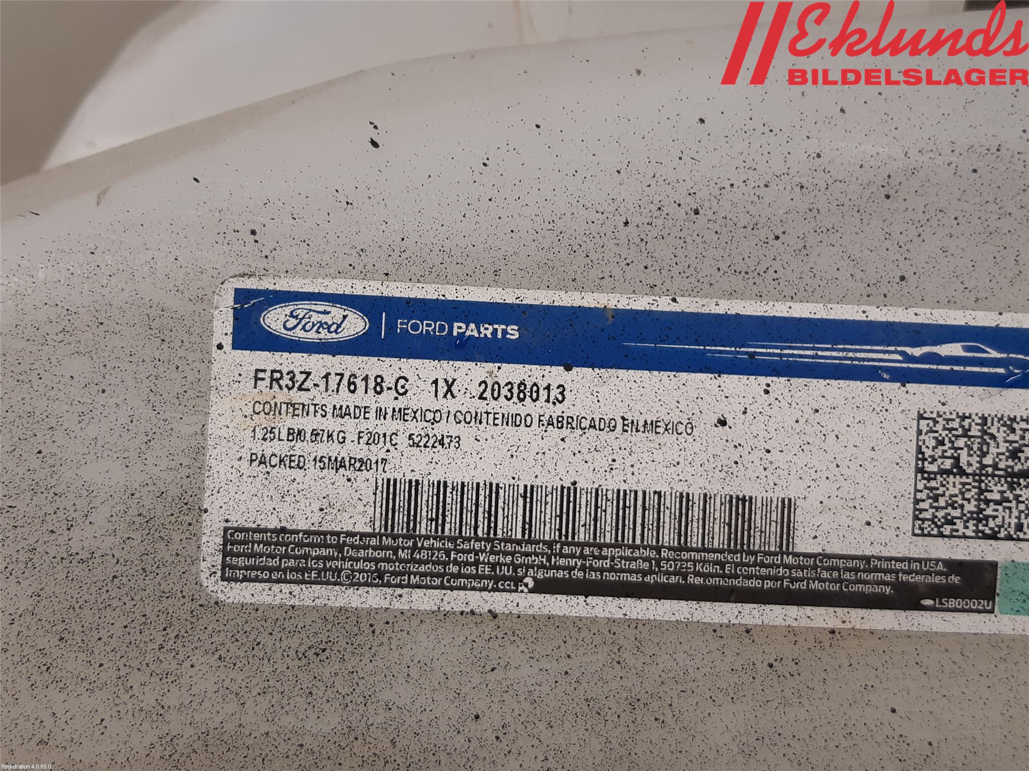 Ford MUSTANG VI 15-22 Spolartank Vindruta