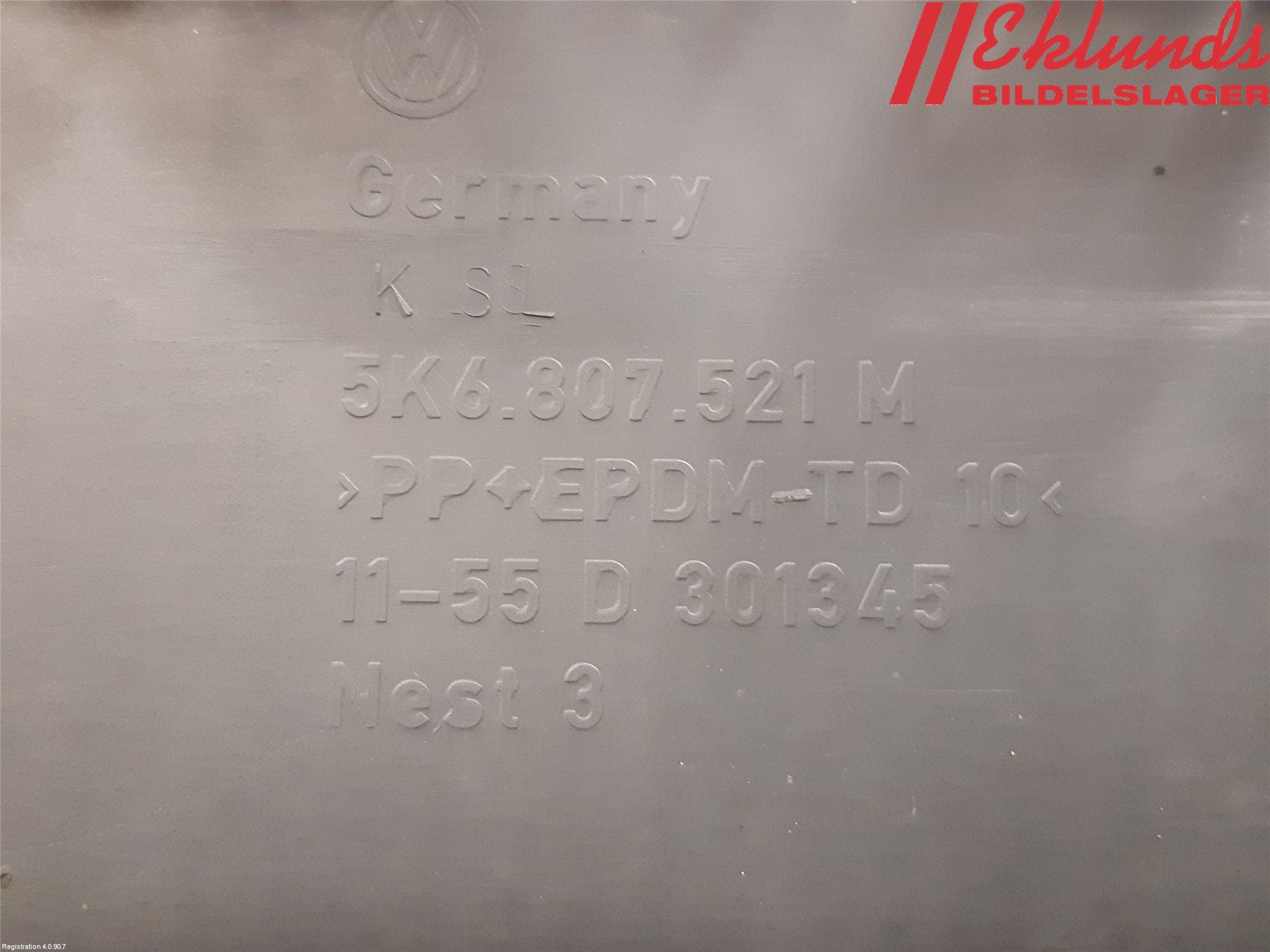 Volkswagen VW GOLF VI 09-13 Spoiler Bak