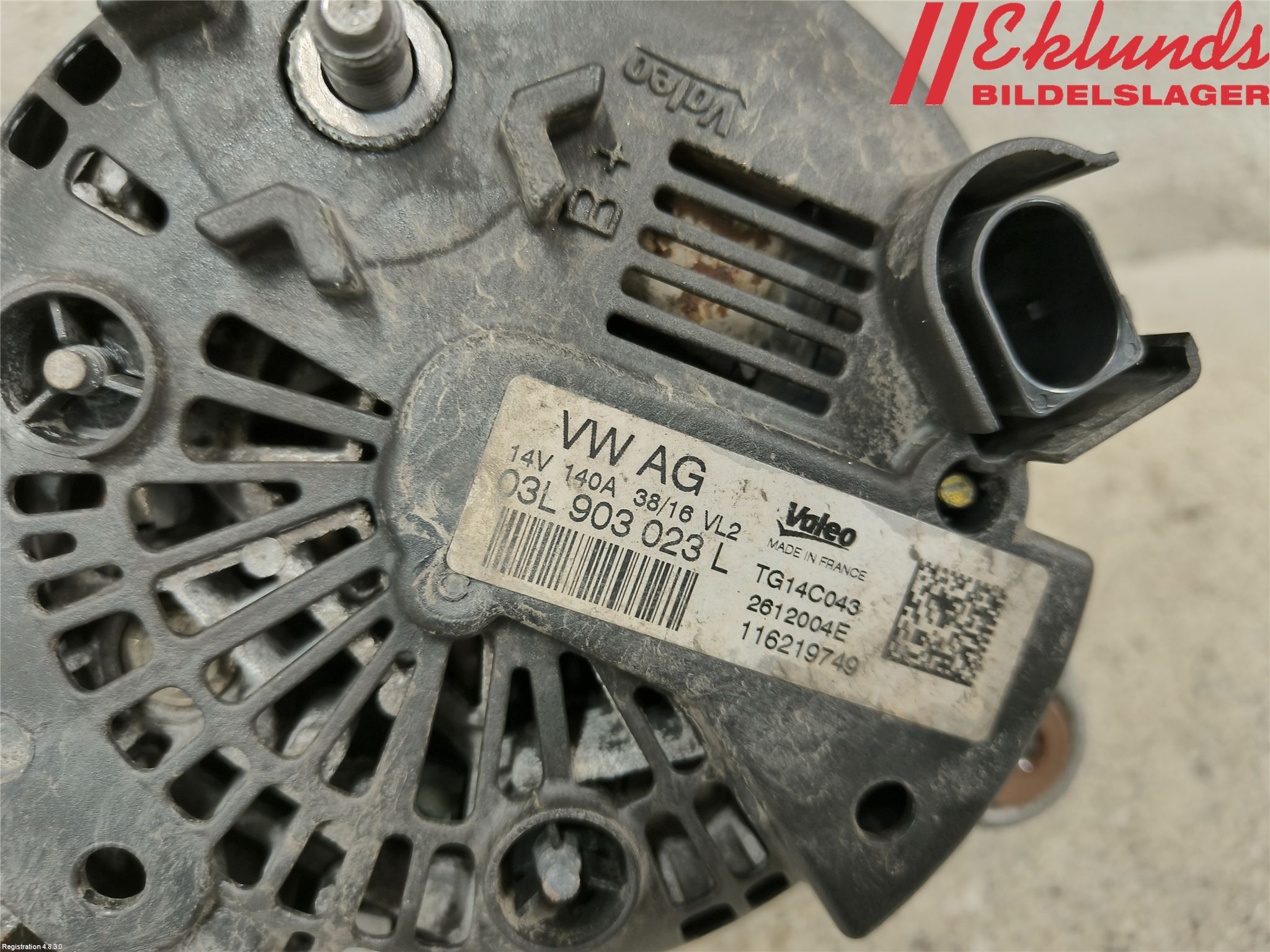 Volkswagen VW PASSAT 15-19 Generator