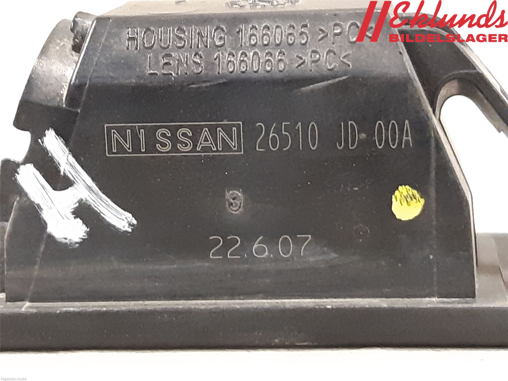 Nissan QASHQAI   07-10 Skylt Belysning