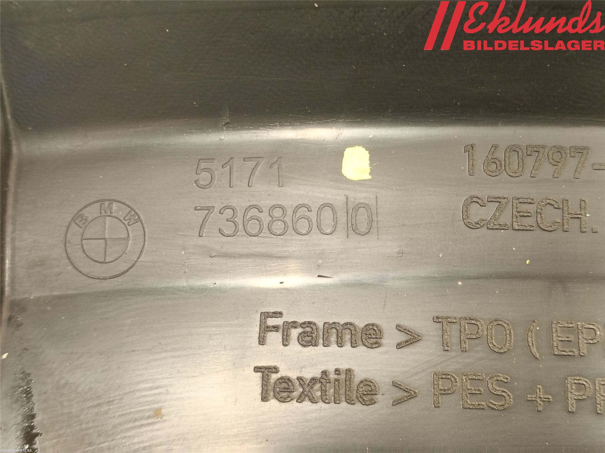 BMW i3 I01 13-22 Skärm Inner