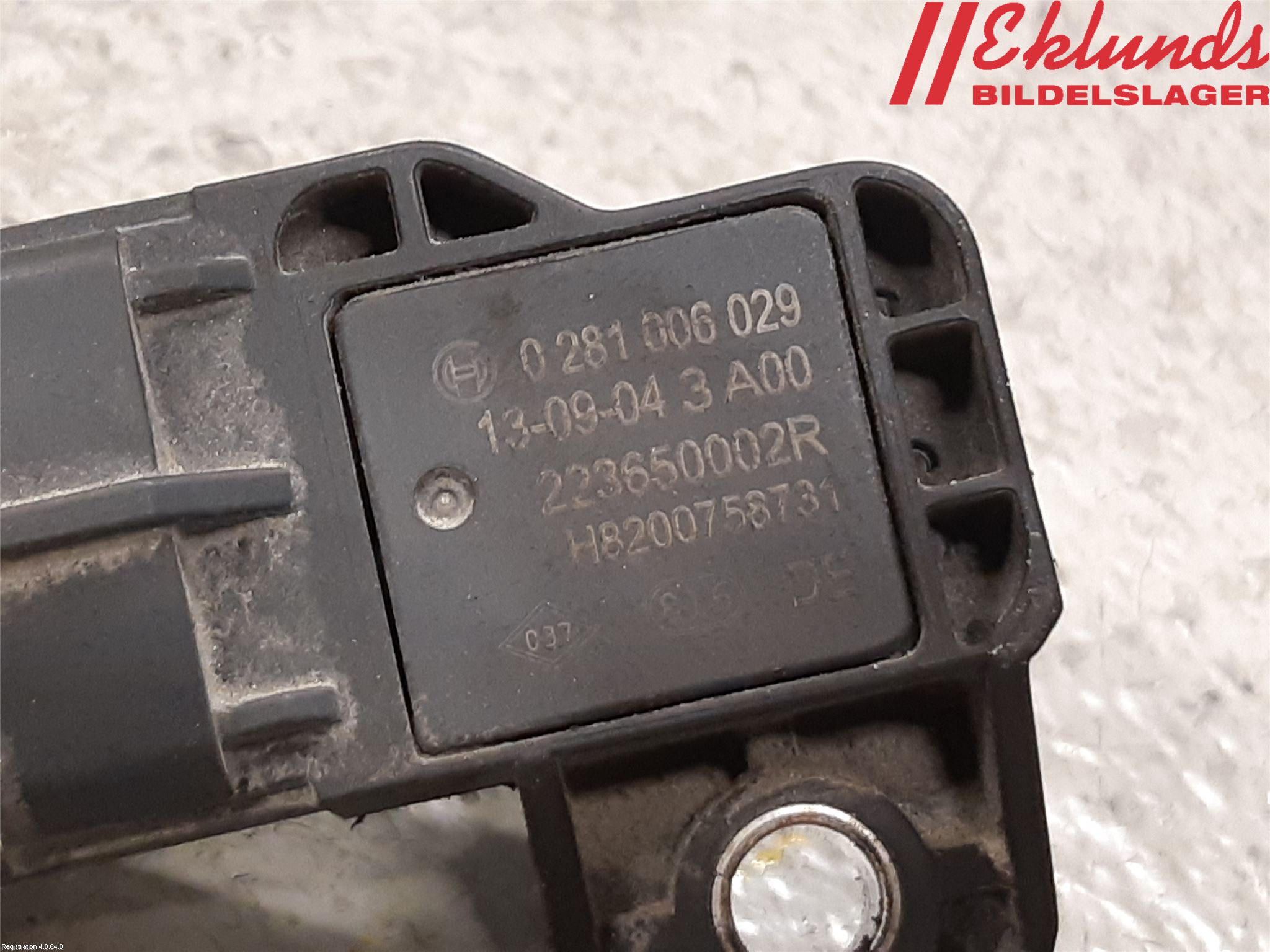 Renault CLIO IV 12-16 Givare Laddluftstryck