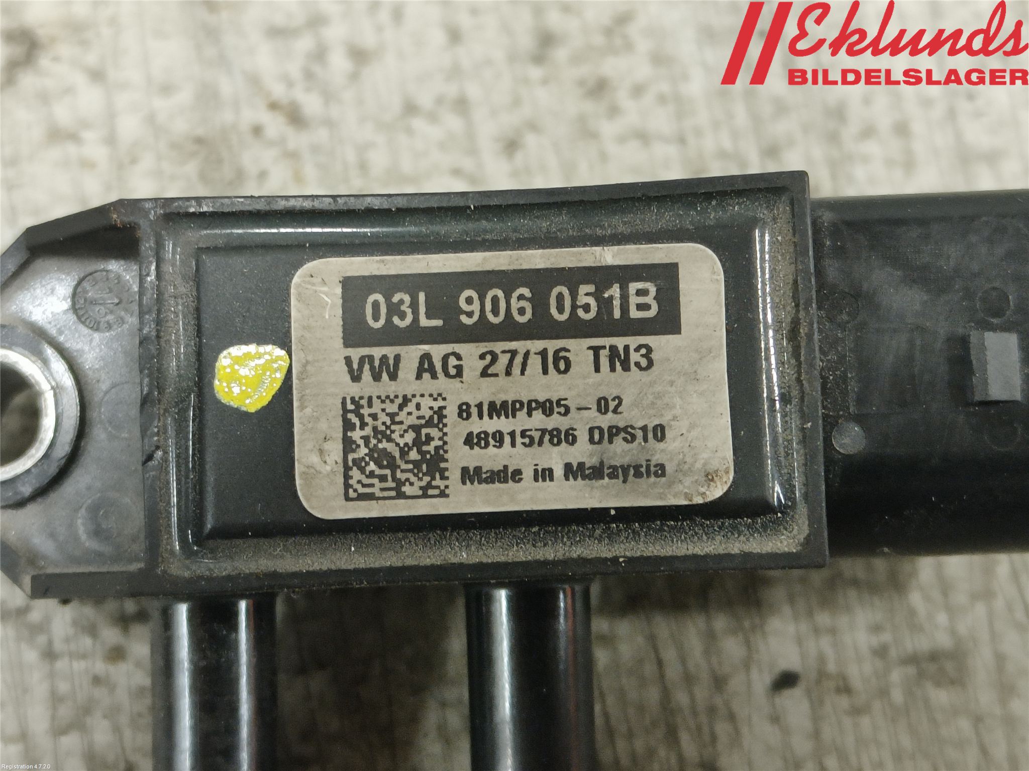 Audi A4/S4 B9 16-19 Givare Temp-Tryck Avgas