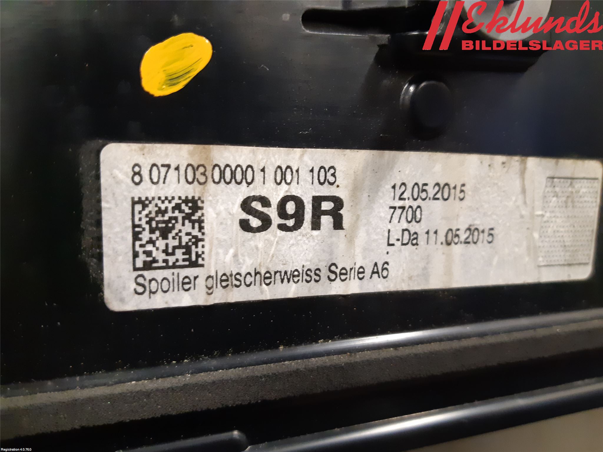 Audi A6 ALLROAD 12-18 Spoiler Baklucka