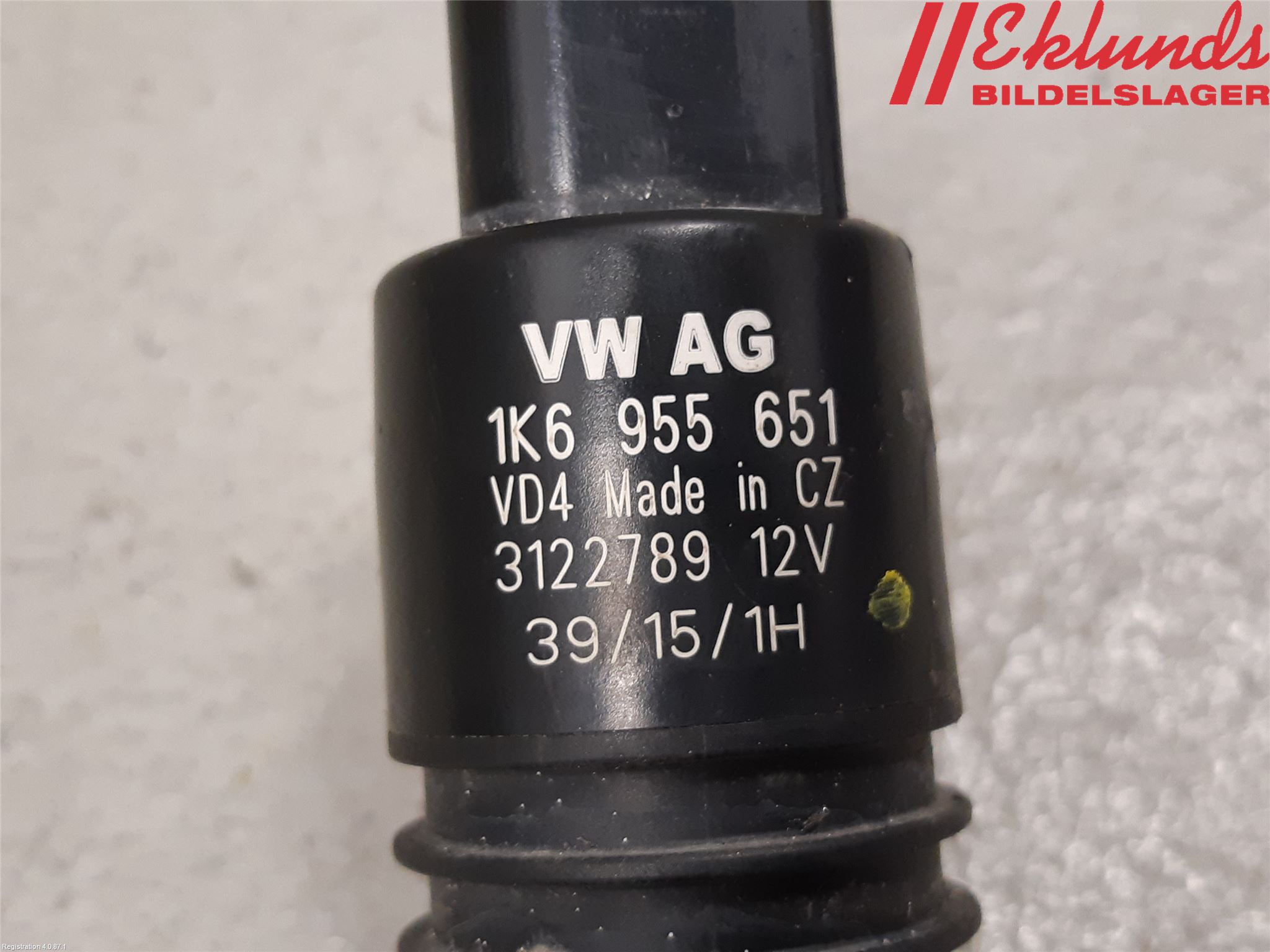 Volkswagen VW PASSAT 15-19 Spolarpump Vindruta